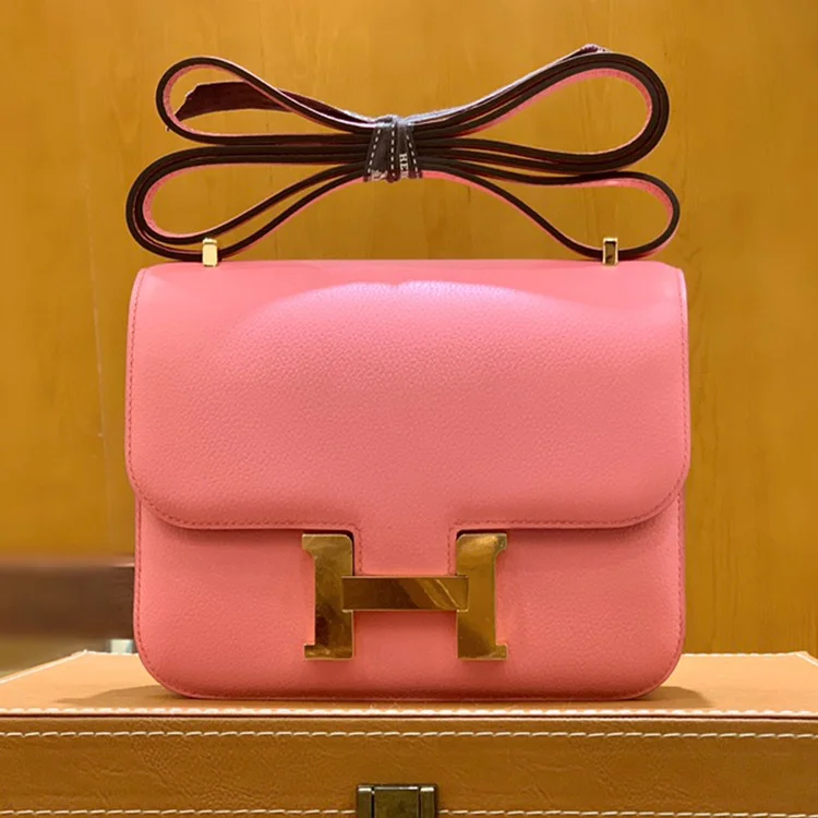 에르메스 콘스탄스 18 핑크 에버컬러 골드 하드웨어 (100% HAND MADE)