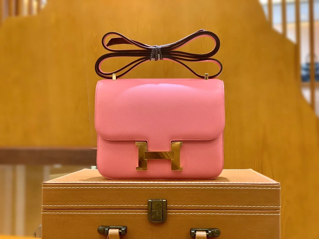 에르메스 콘스탄스 18 핑크 에버컬러 골드 하드웨어 (100% HAND MADE)