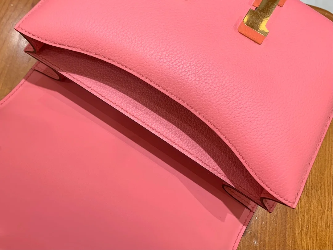 에르메스 콘스탄스 18 핑크 에버컬러 골드 하드웨어 (100% HAND MADE)