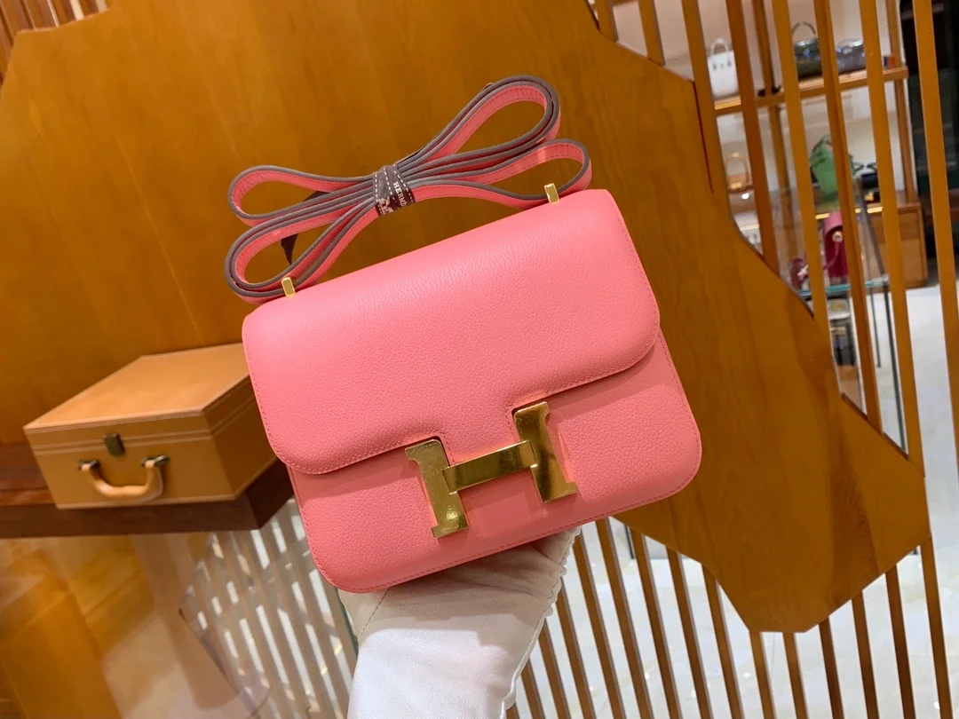 에르메스 콘스탄스 18 핑크 에버컬러 골드 하드웨어 (100% HAND MADE)