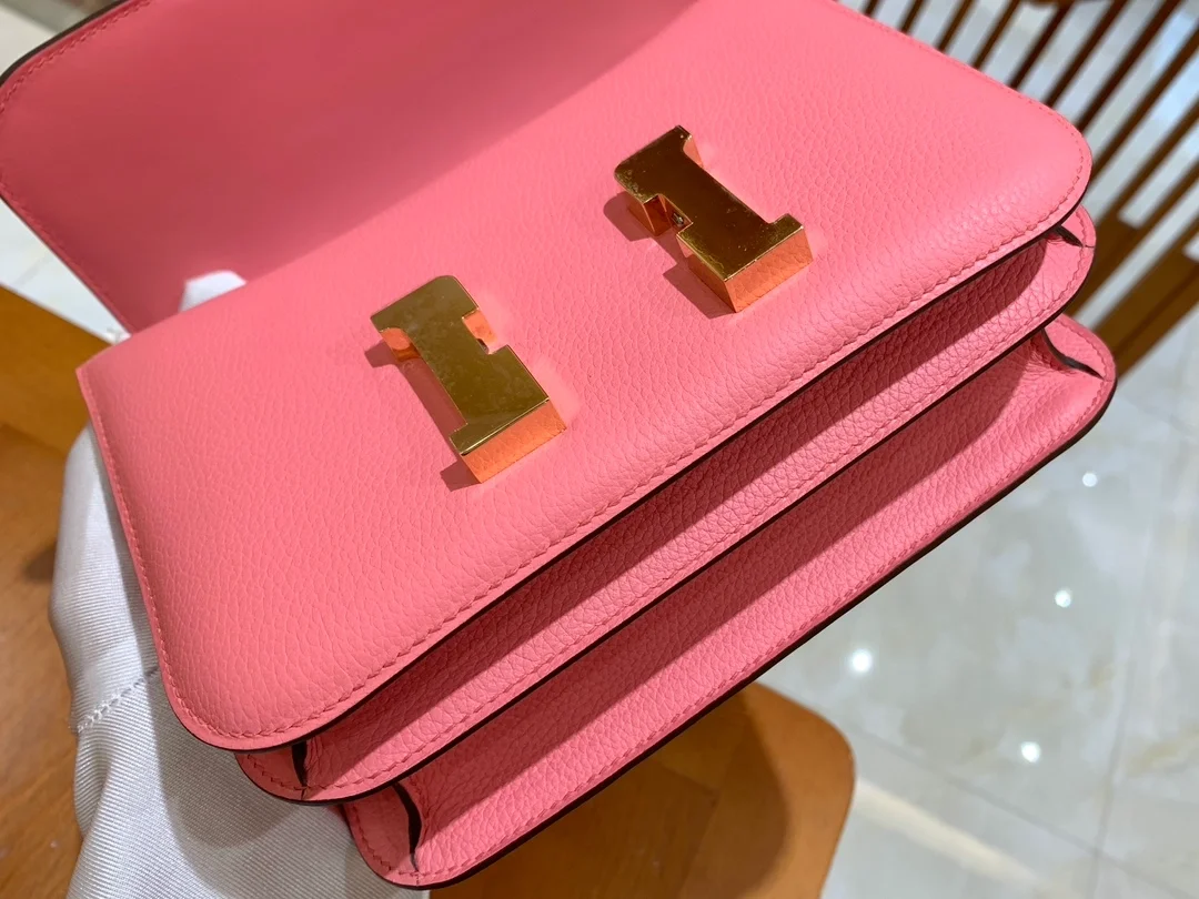 에르메스 콘스탄스 18 핑크 에버컬러 골드 하드웨어 (100% HAND MADE)