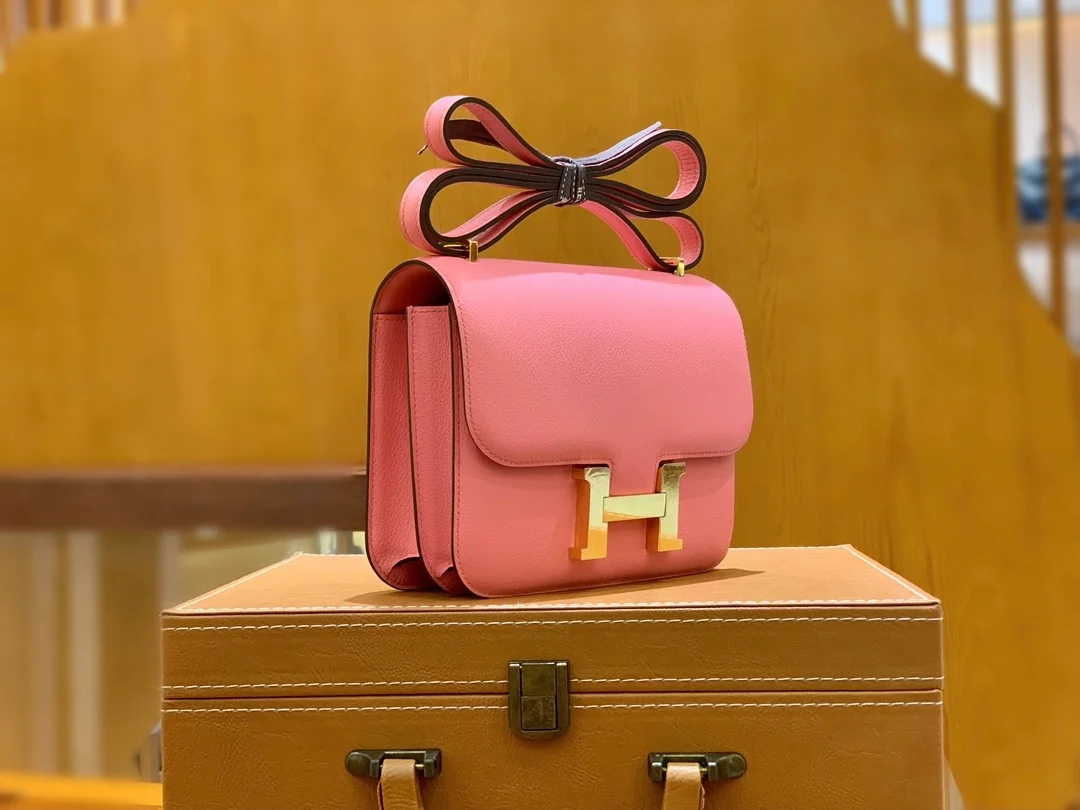 에르메스 콘스탄스 18 핑크 에버컬러 골드 하드웨어 (100% HAND MADE)