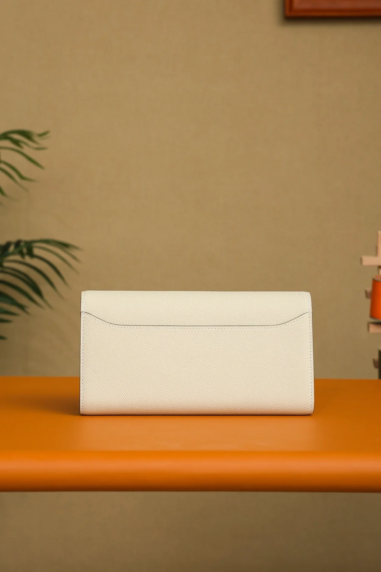 에르메스 콘스탄스 롱 투 고 지갑 크레 앱송 골드 하드웨어 (100% HAND MADE)