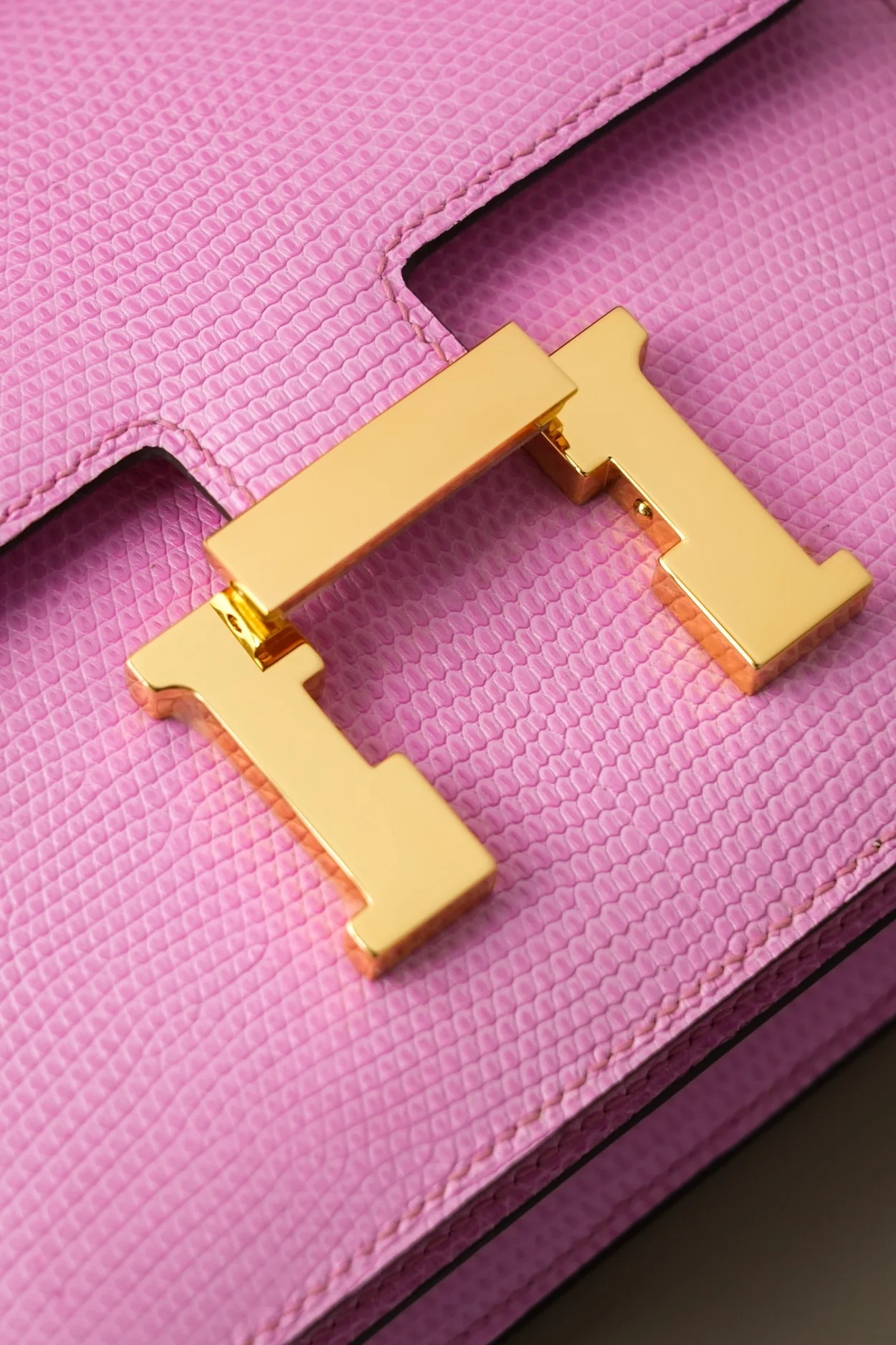 에르메스 콘스탄스 18 핑크 리자드 골드 하드웨어 (100% HAND MADE)