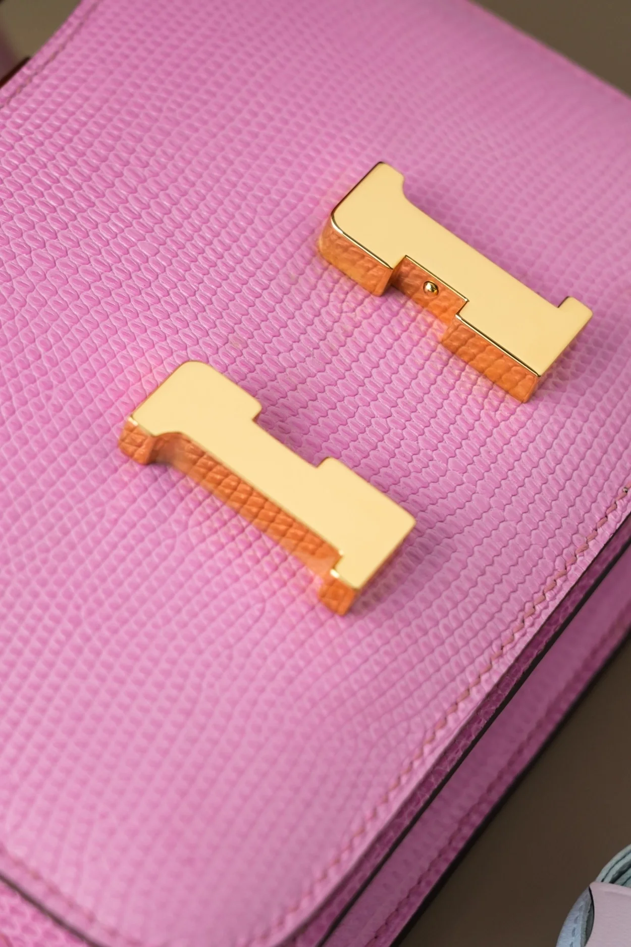 에르메스 콘스탄스 18 핑크 리자드 골드 하드웨어 (100% HAND MADE)