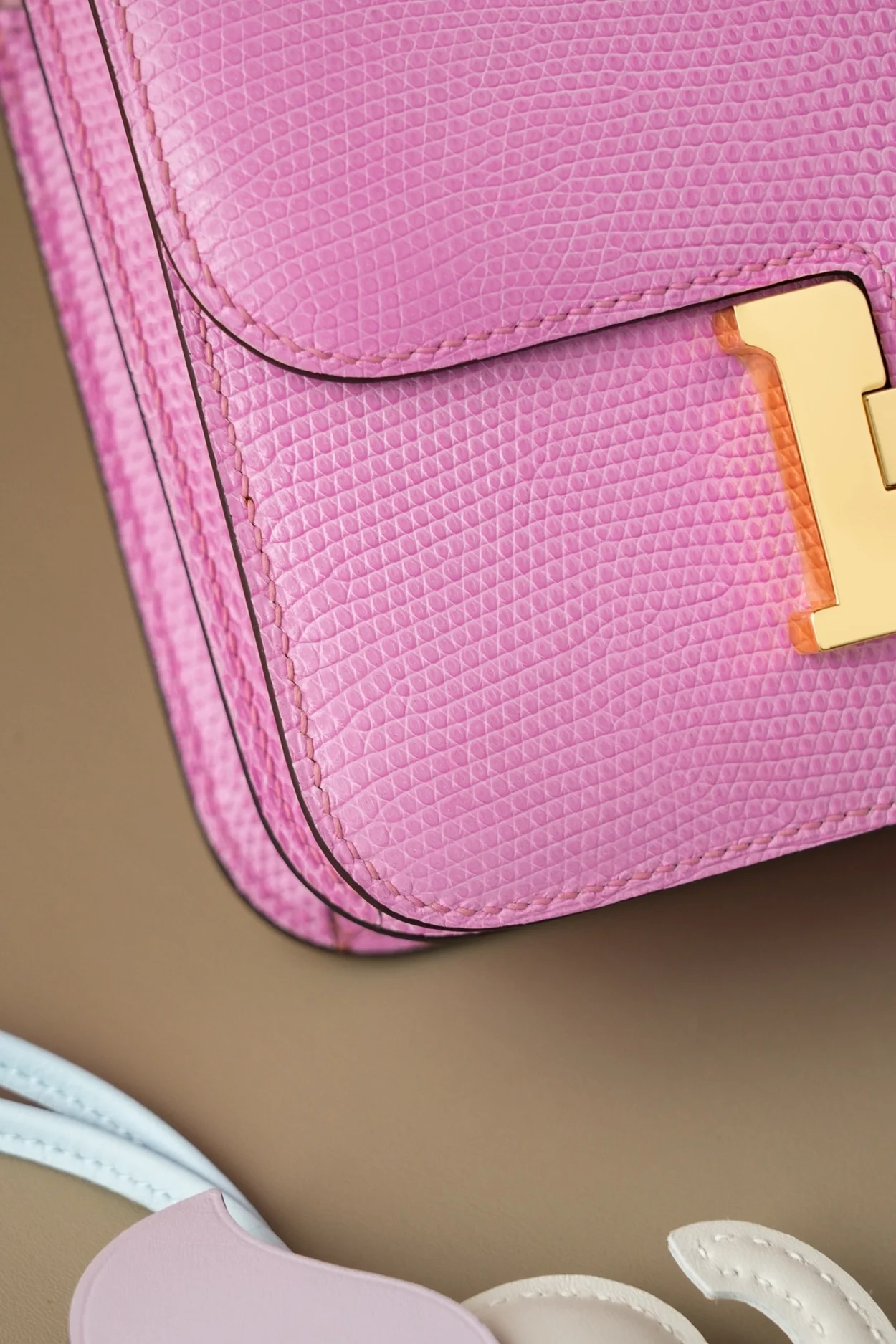 에르메스 콘스탄스 18 핑크 리자드 골드 하드웨어 (100% HAND MADE)