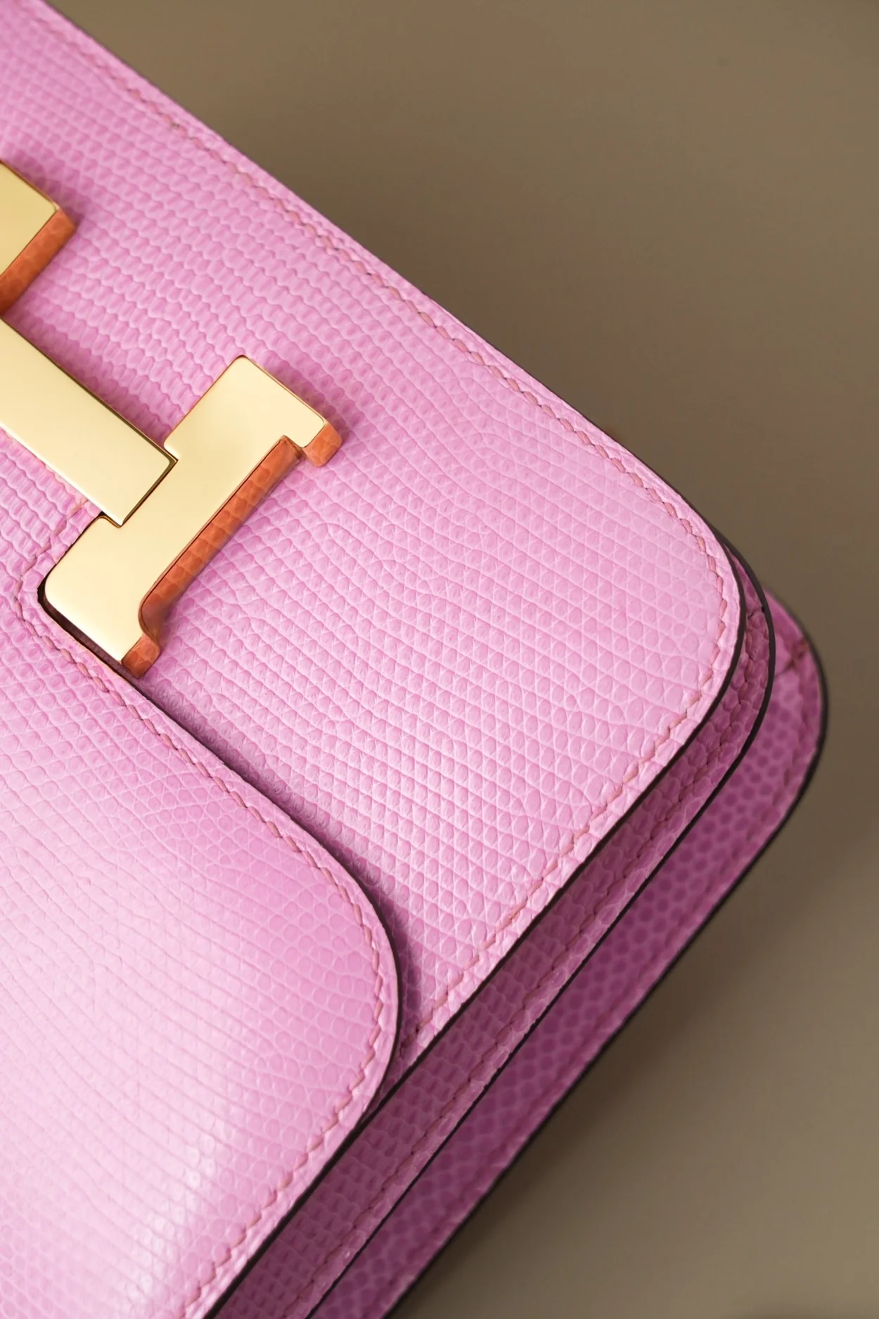 에르메스 콘스탄스 18 핑크 리자드 골드 하드웨어 (100% HAND MADE)