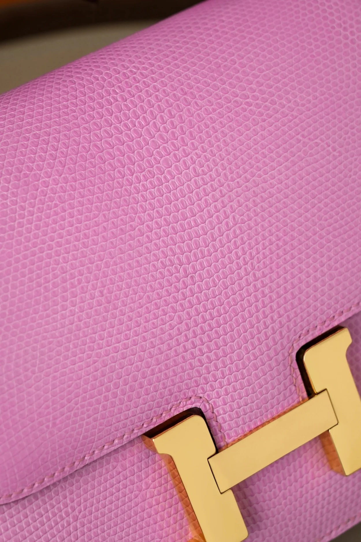 에르메스 콘스탄스 18 핑크 리자드 골드 하드웨어 (100% HAND MADE)