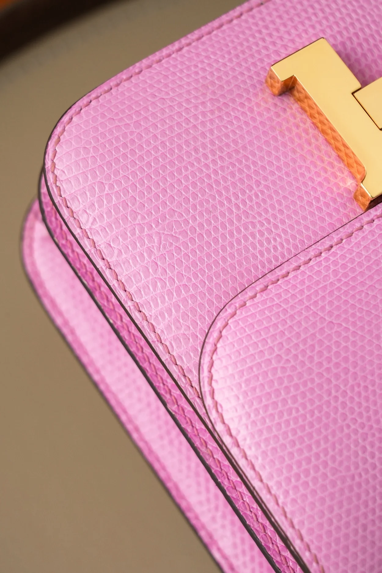에르메스 콘스탄스 18 핑크 리자드 골드 하드웨어 (100% HAND MADE)