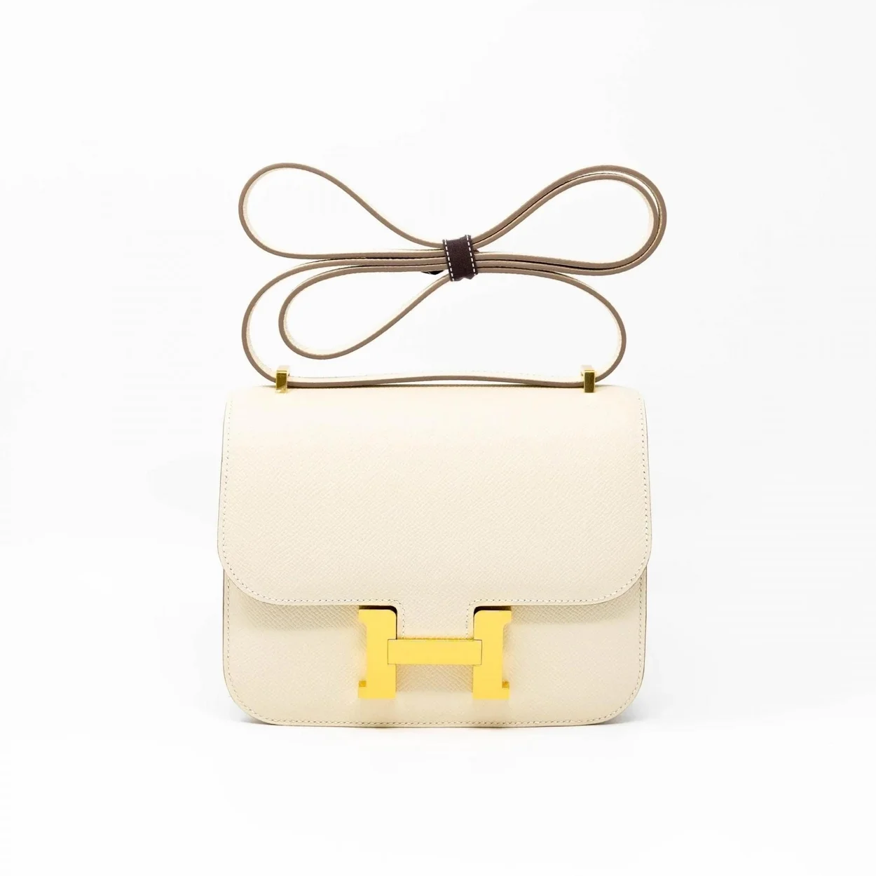 에르메스 콘스탄스 18 화이트 앱송 골드 하드웨어 (100% HAND MADE)