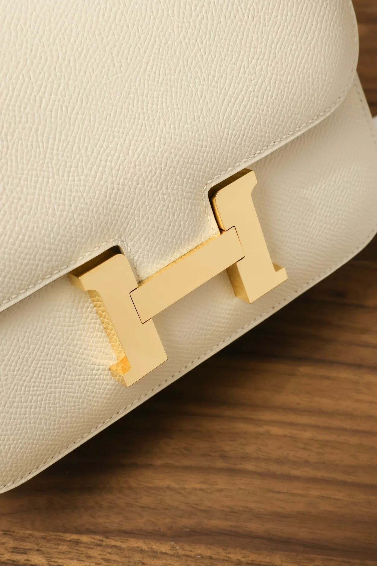 에르메스 콘스탄스 18 화이트 앱송 골드 하드웨어 (100% HAND MADE)