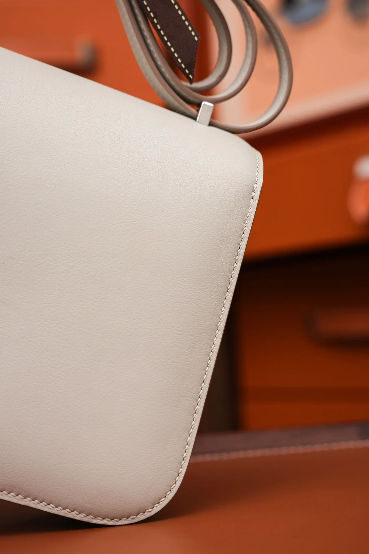 에르메스 콘스탄스 18 크레 스위프트 리자드 버클 팔라듐 하드웨어 (100% HAND MADE)