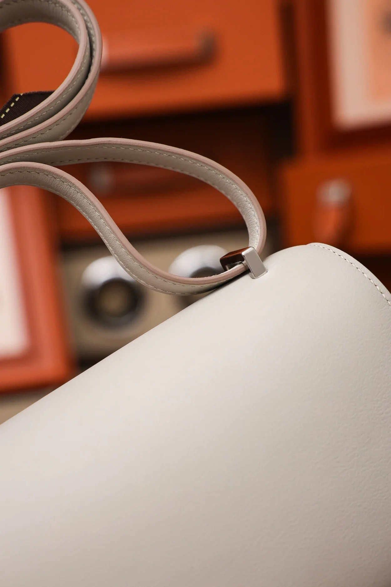 에르메스 콘스탄스 18 크레 스위프트 리자드 버클 팔라듐 하드웨어 (100% HAND MADE)