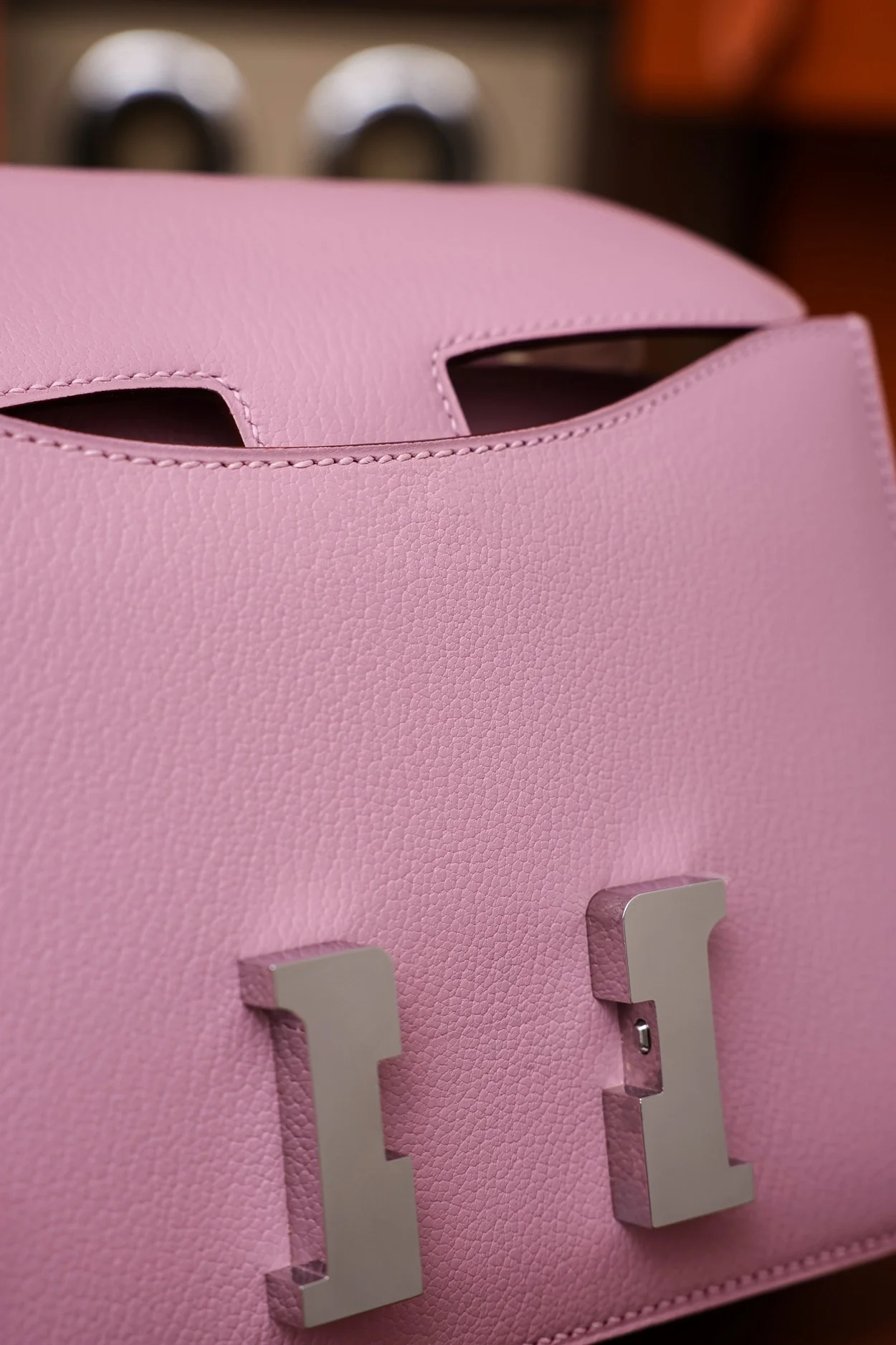 에르메스 콘스탄스 18 핑크 에버컬러 팔라듐 하드웨어 (100% HAND MADE)