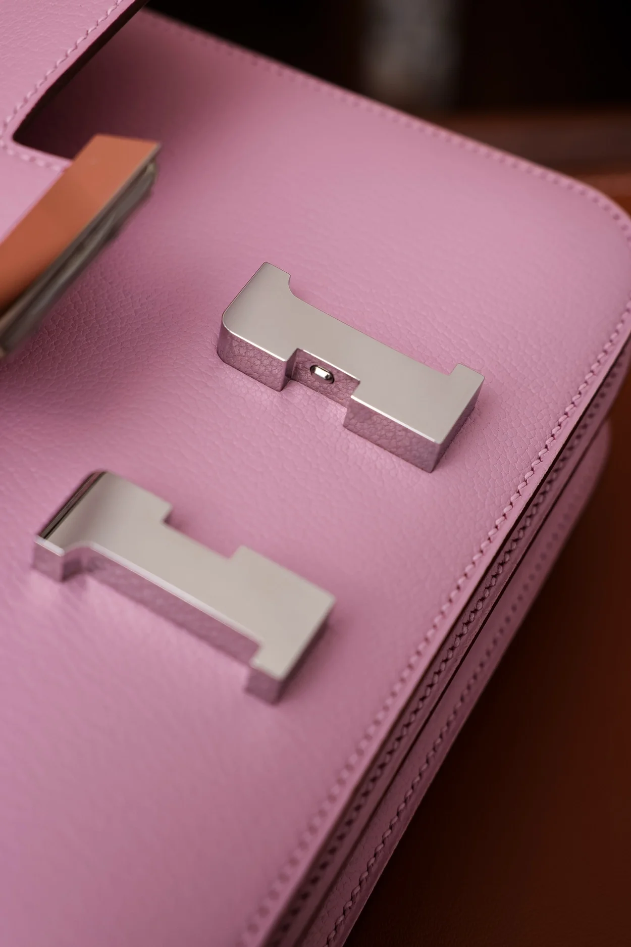 에르메스 콘스탄스 18 핑크 에버컬러 팔라듐 하드웨어 (100% HAND MADE)