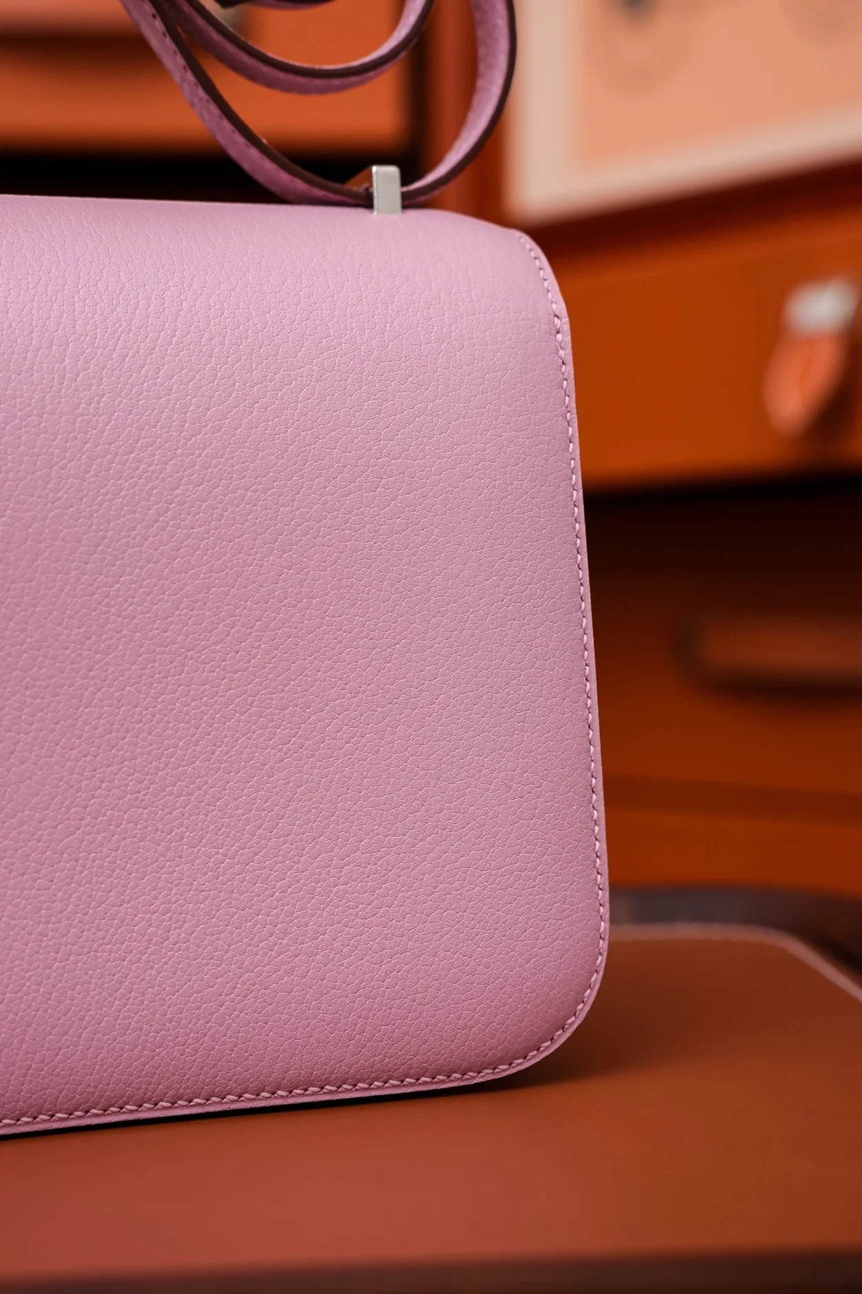 에르메스 콘스탄스 18 핑크 에버컬러 팔라듐 하드웨어 (100% HAND MADE)