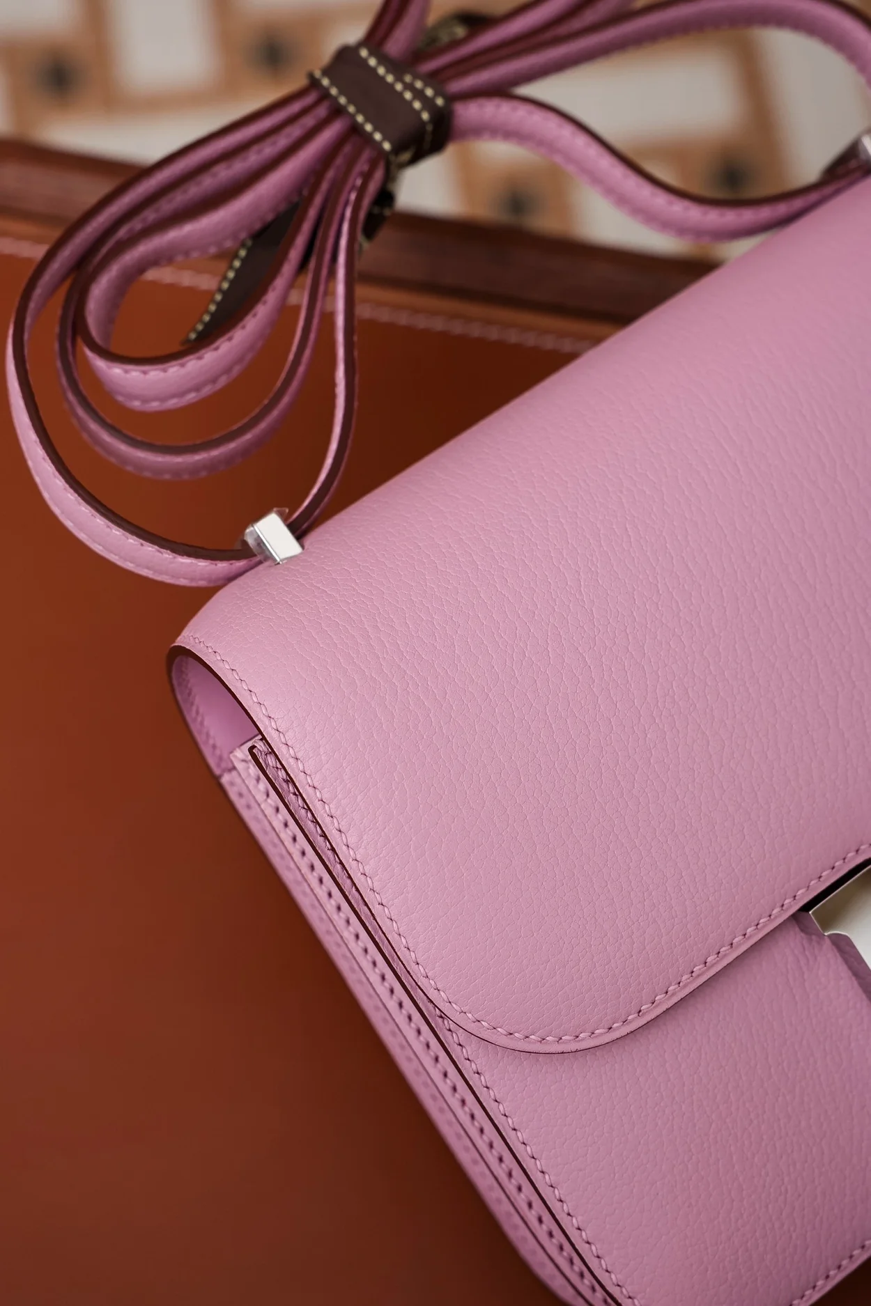 에르메스 콘스탄스 18 핑크 에버컬러 팔라듐 하드웨어 (100% HAND MADE)