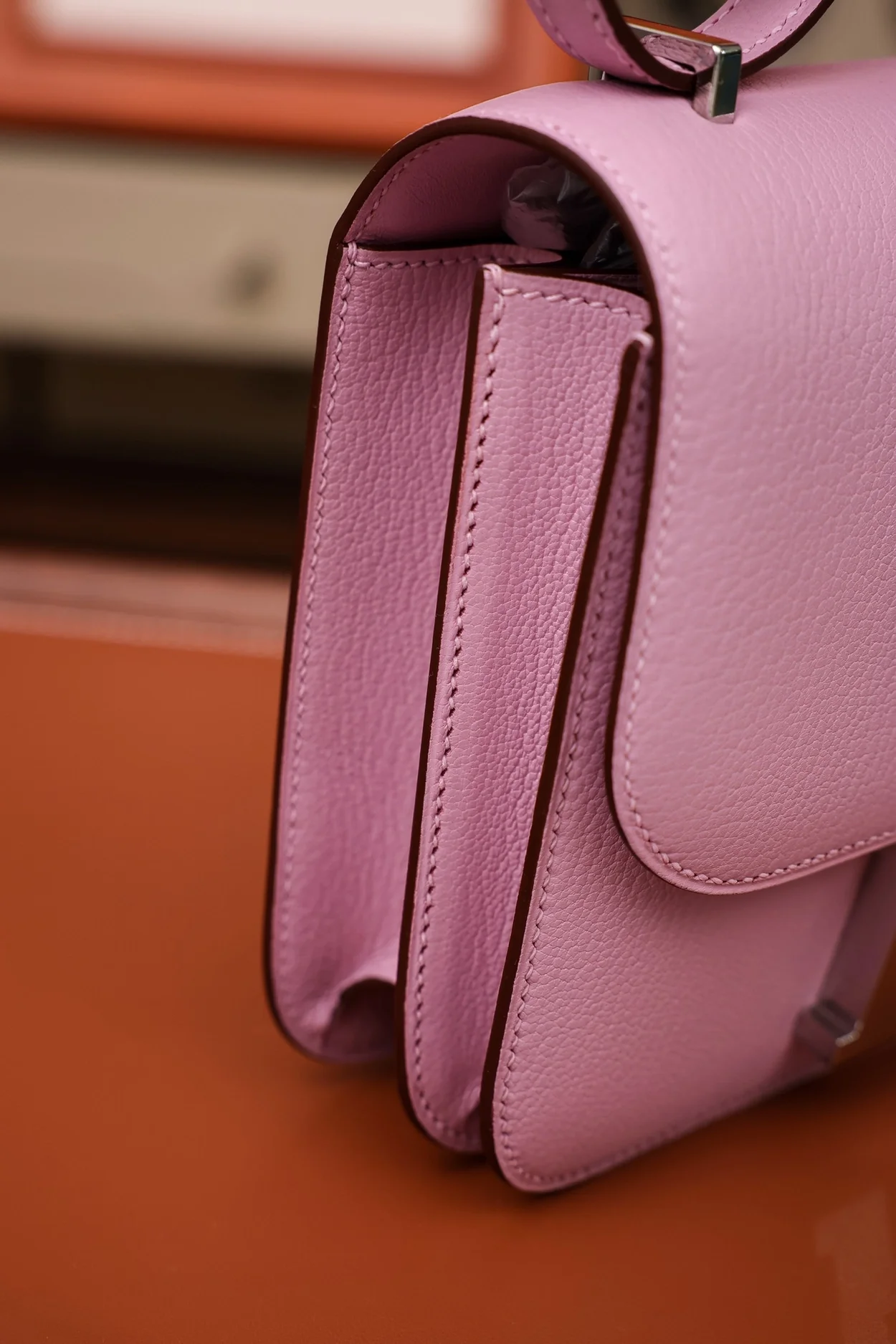 에르메스 콘스탄스 18 핑크 에버컬러 팔라듐 하드웨어 (100% HAND MADE)