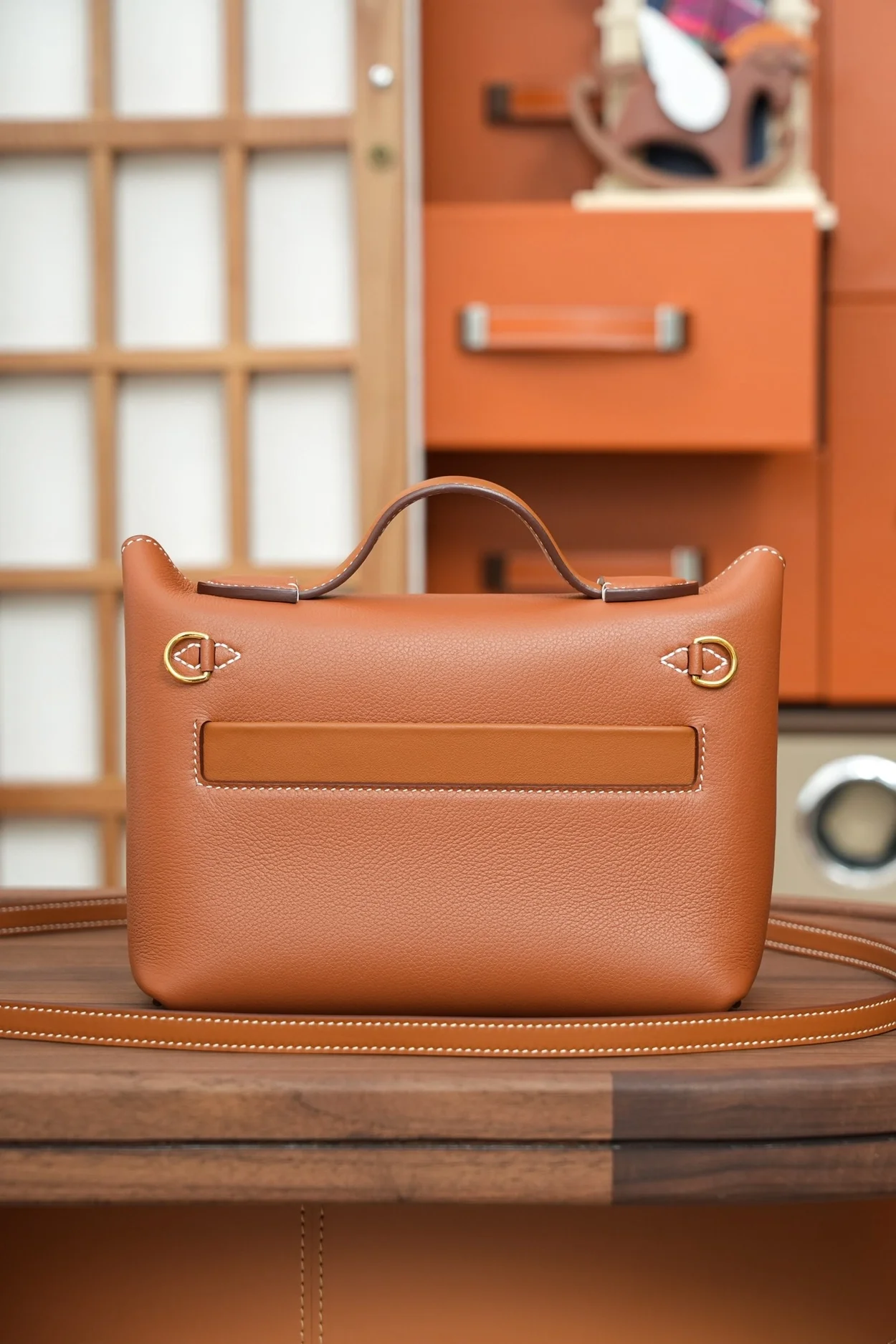 에르메스 2424 미니 백 브라운 골드 하드웨어 (100% HAND MADE)