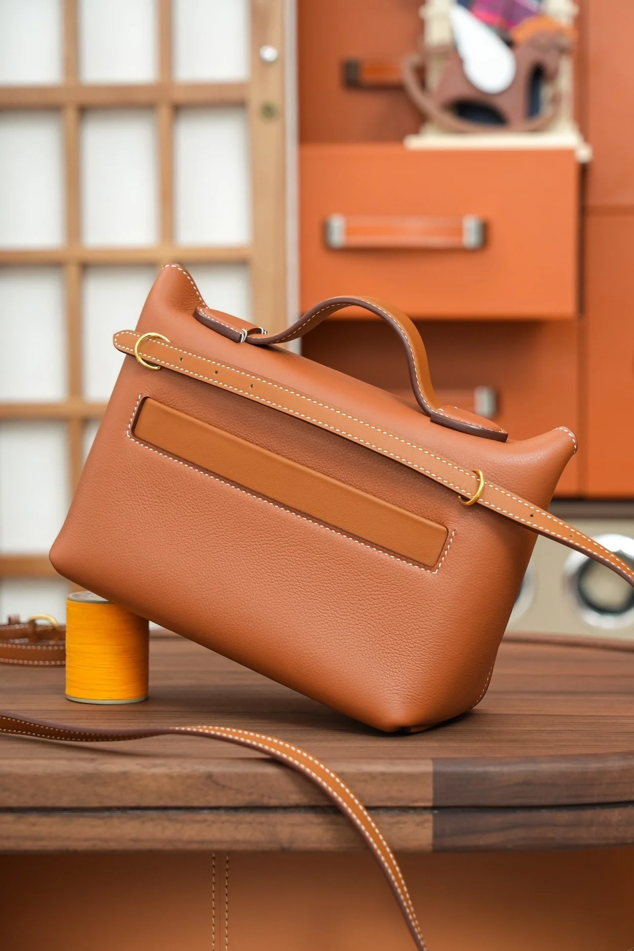 에르메스 2424 미니 백 브라운 골드 하드웨어 (100% HAND MADE)