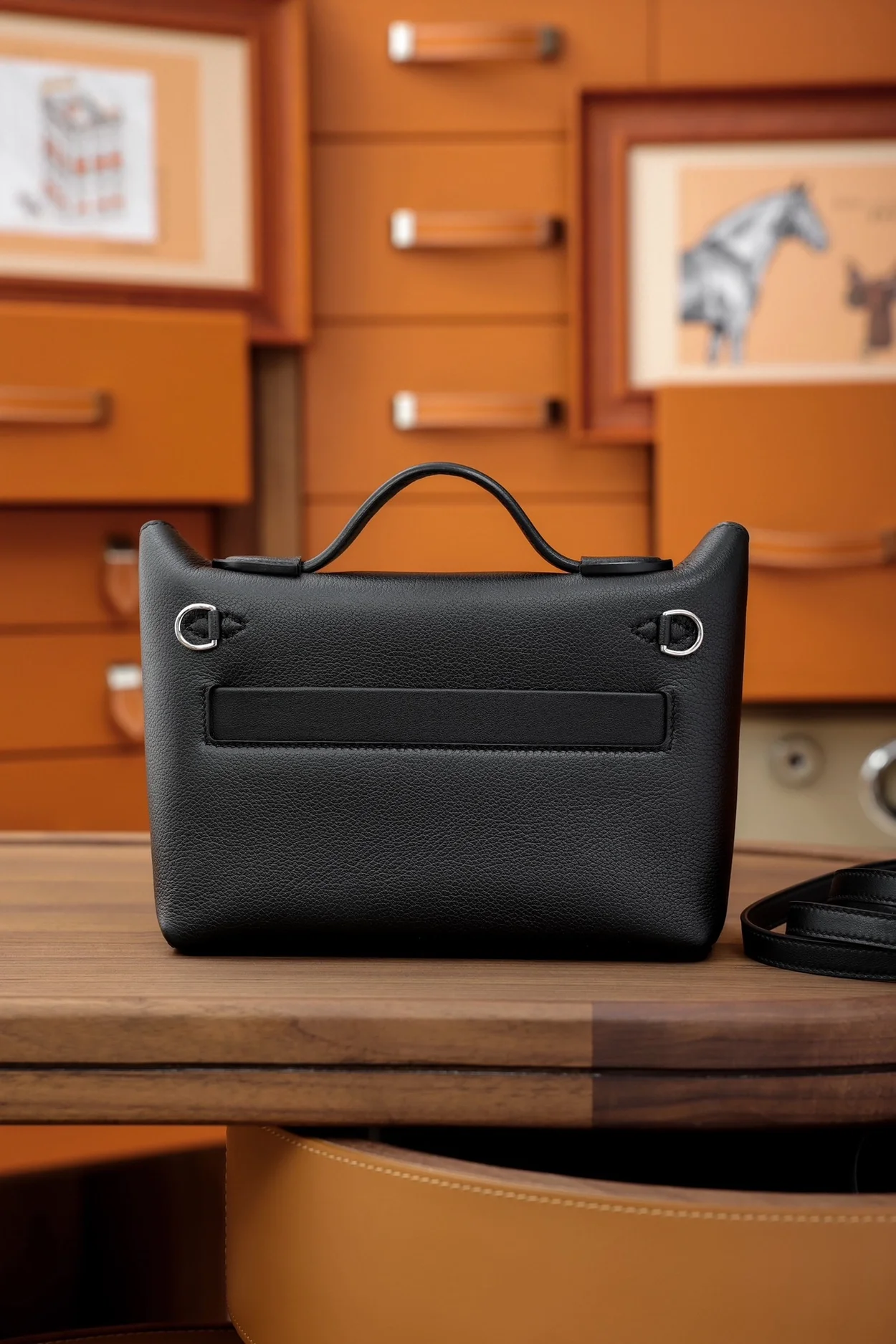 에르메스 2424 미니 백 블랙 팔라듐 하드웨어 (100% HAND MADE)