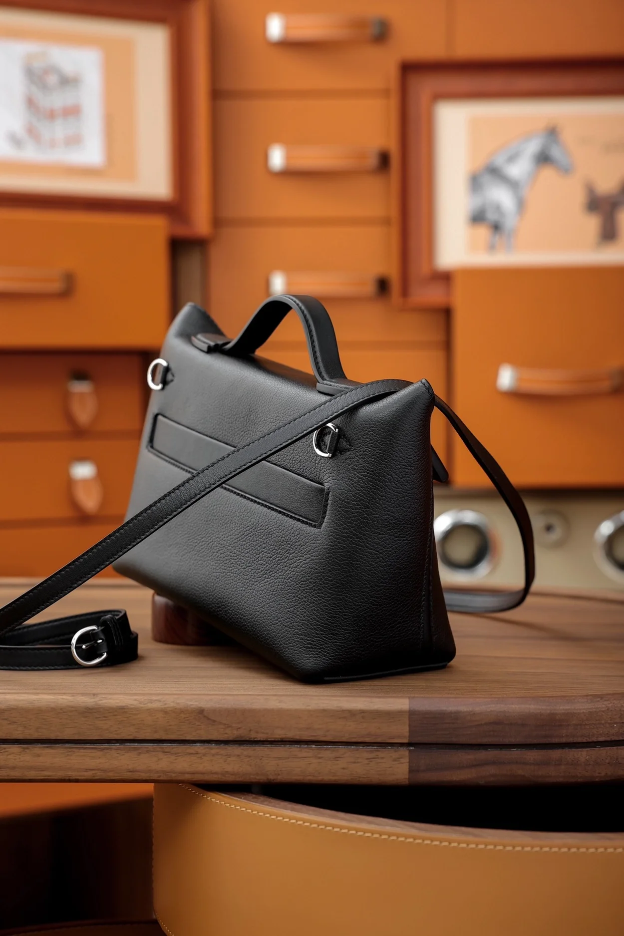 에르메스 2424 미니 백 블랙 팔라듐 하드웨어 (100% HAND MADE)