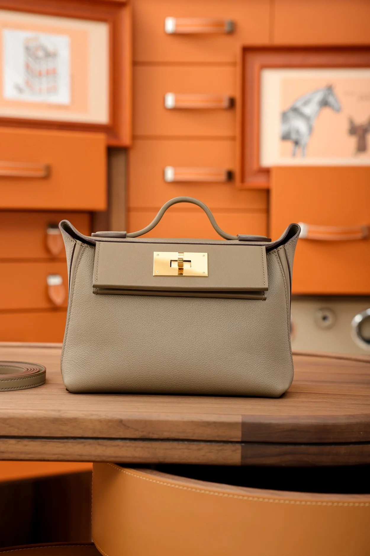 에르메스 뉴켈리 2424백 에토프 골드 하드웨어 (100% HAND MADE)