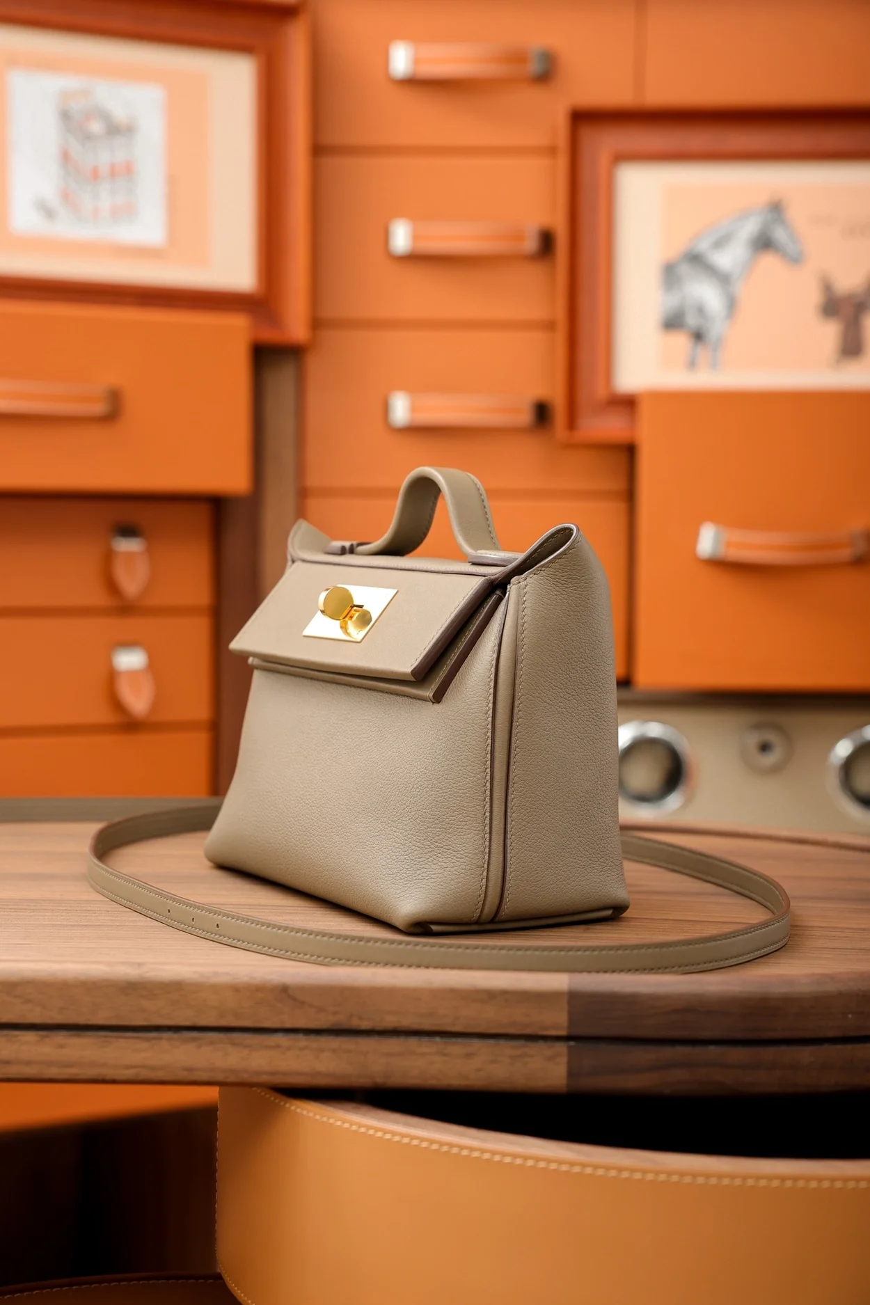 에르메스 뉴켈리 2424백 에토프 골드 하드웨어 (100% HAND MADE)