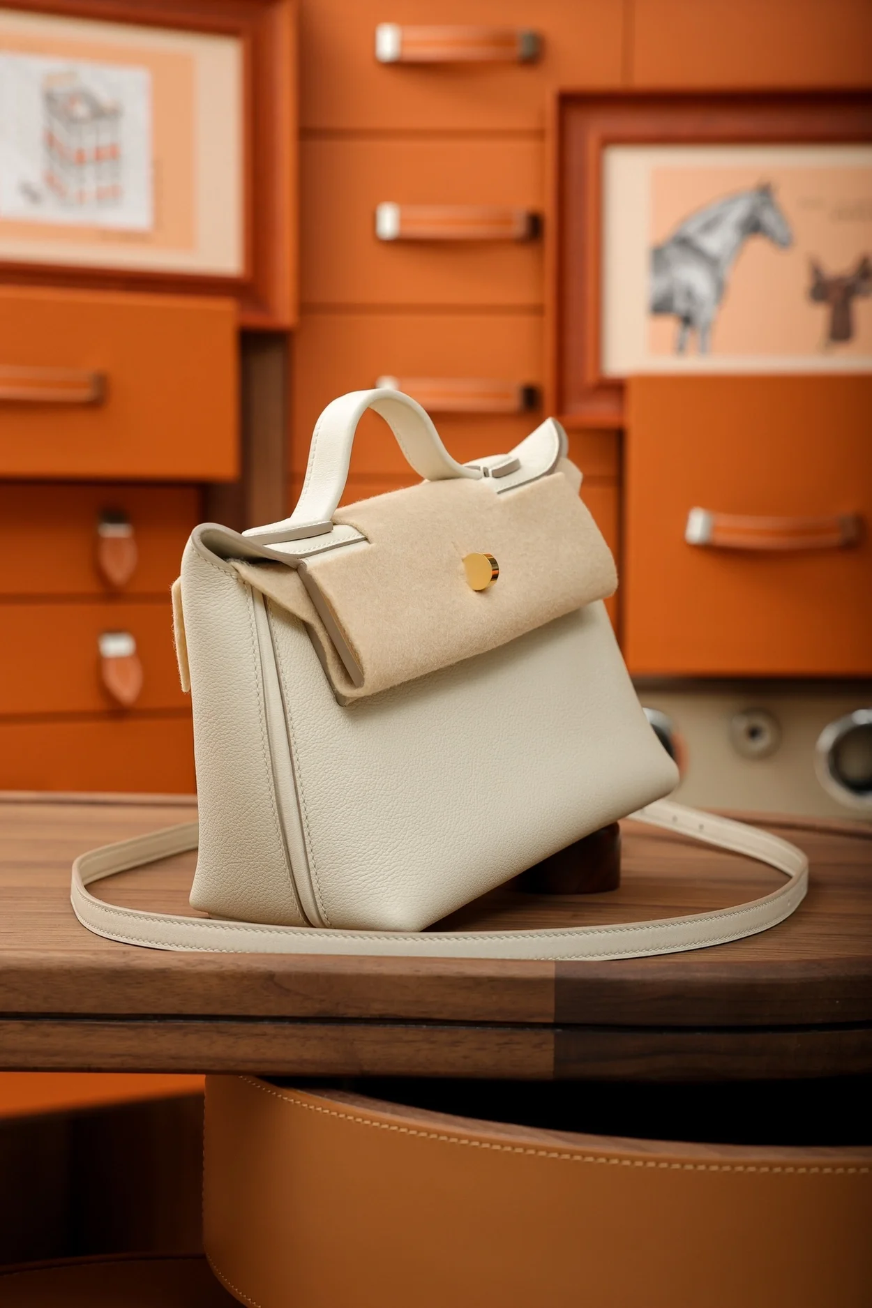 에르메스 뉴켈리 2424백 베통 골드 하드웨어 (100% HAND MADE)