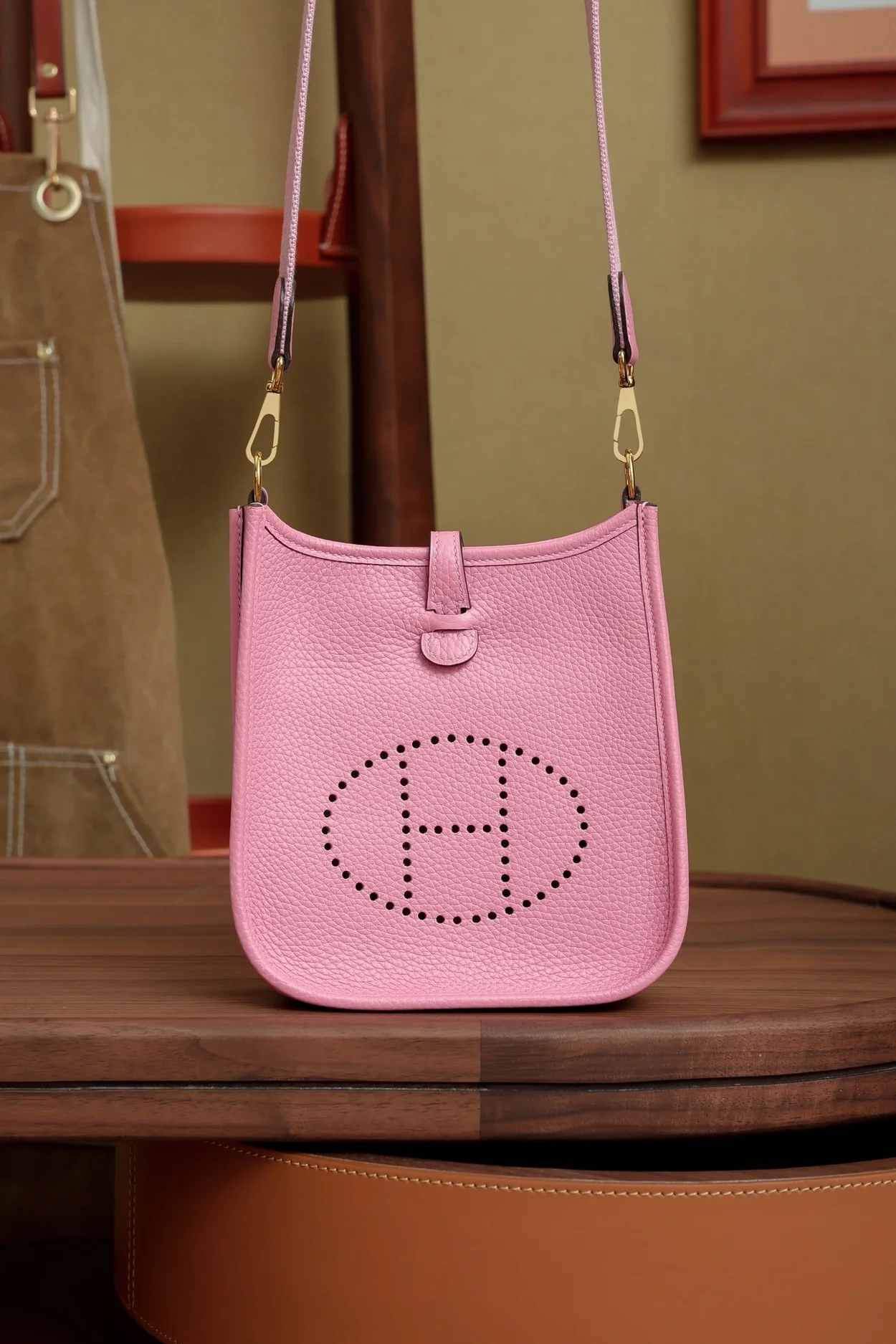 에르메스 에블린 16 핑크 골드 하드웨어 (100% HAND MADE)