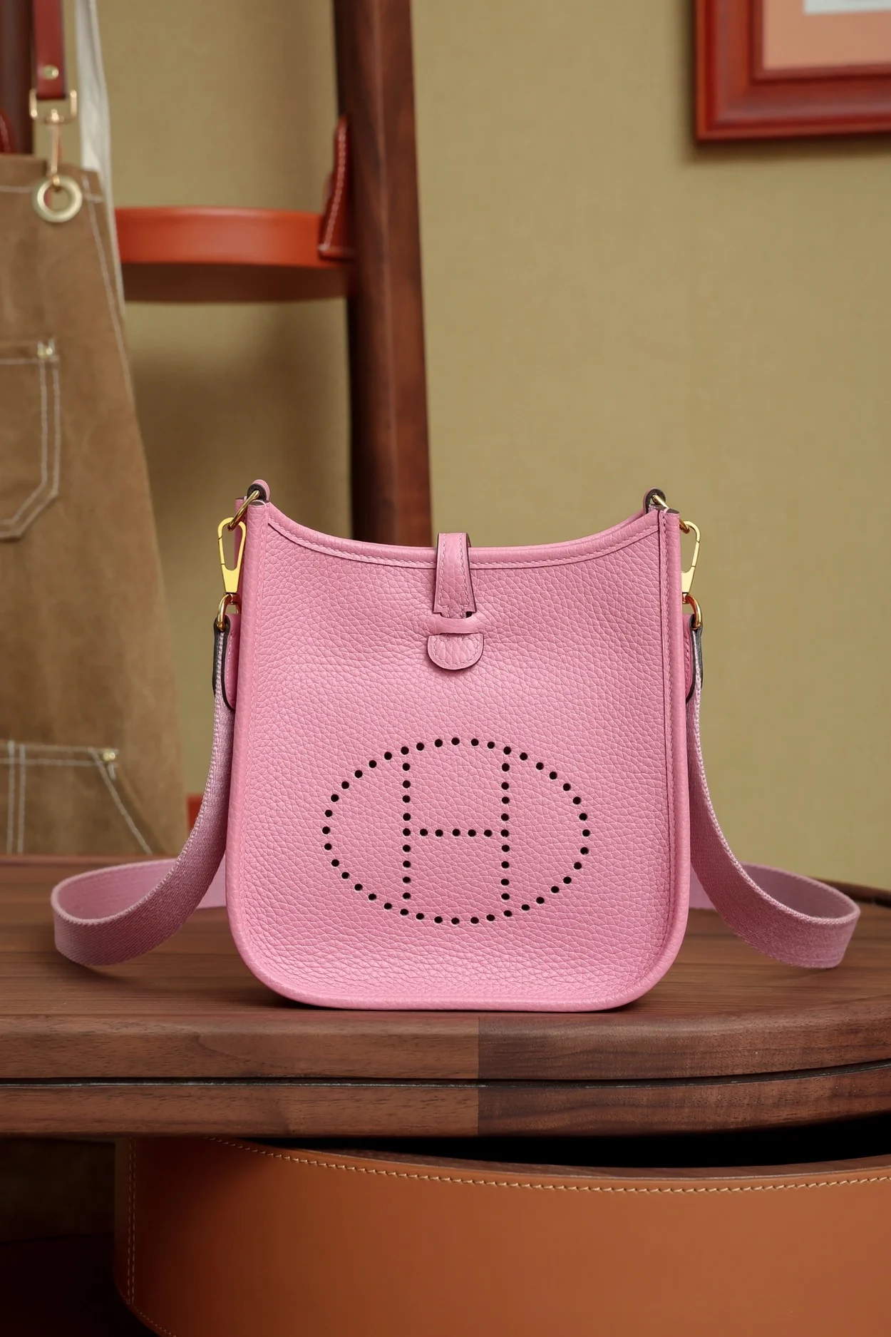 에르메스 에블린 16 핑크 골드 하드웨어 (100% HAND MADE)