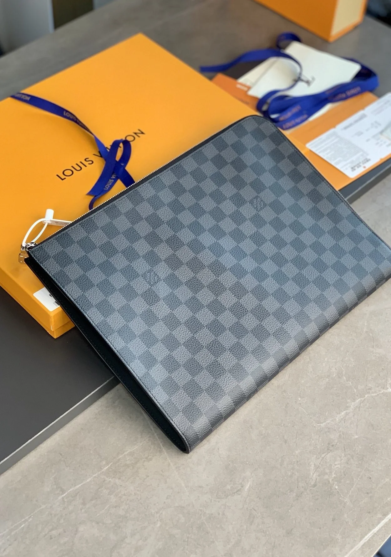 루이비통 다미에 그라파이트 캔버스 주르 GM N64437