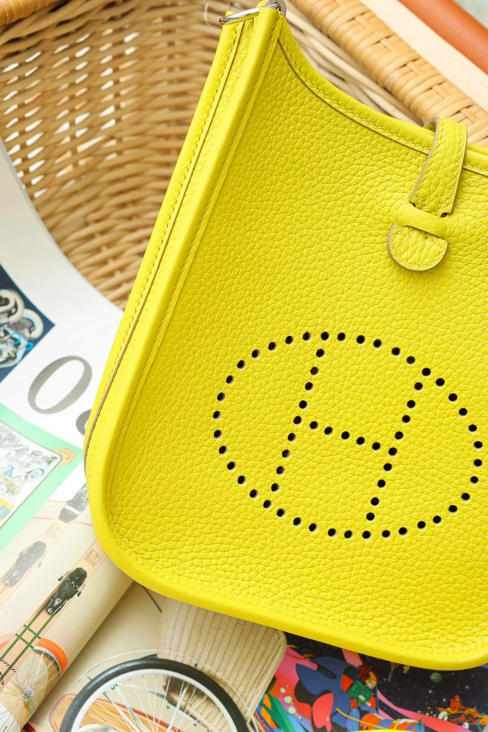 에르메스 에블린 16 레몬 팔라듐 하드웨어 (100% HAND MADE)