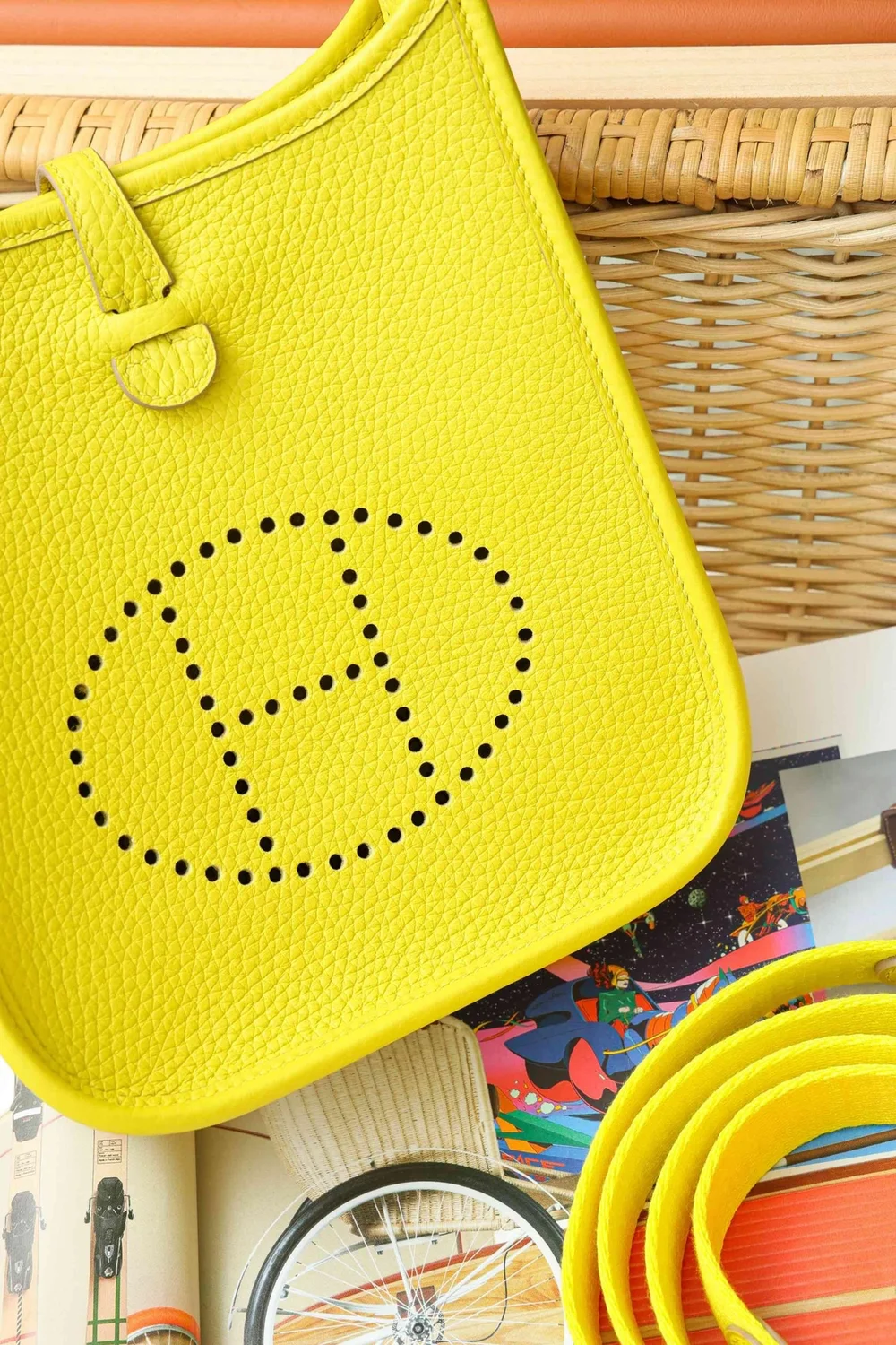 에르메스 에블린 16 레몬 팔라듐 하드웨어 (100% HAND MADE)