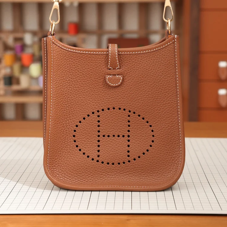 에르메스 에블린 16 브라운 골드 하드웨어 (100% HAND MADE)