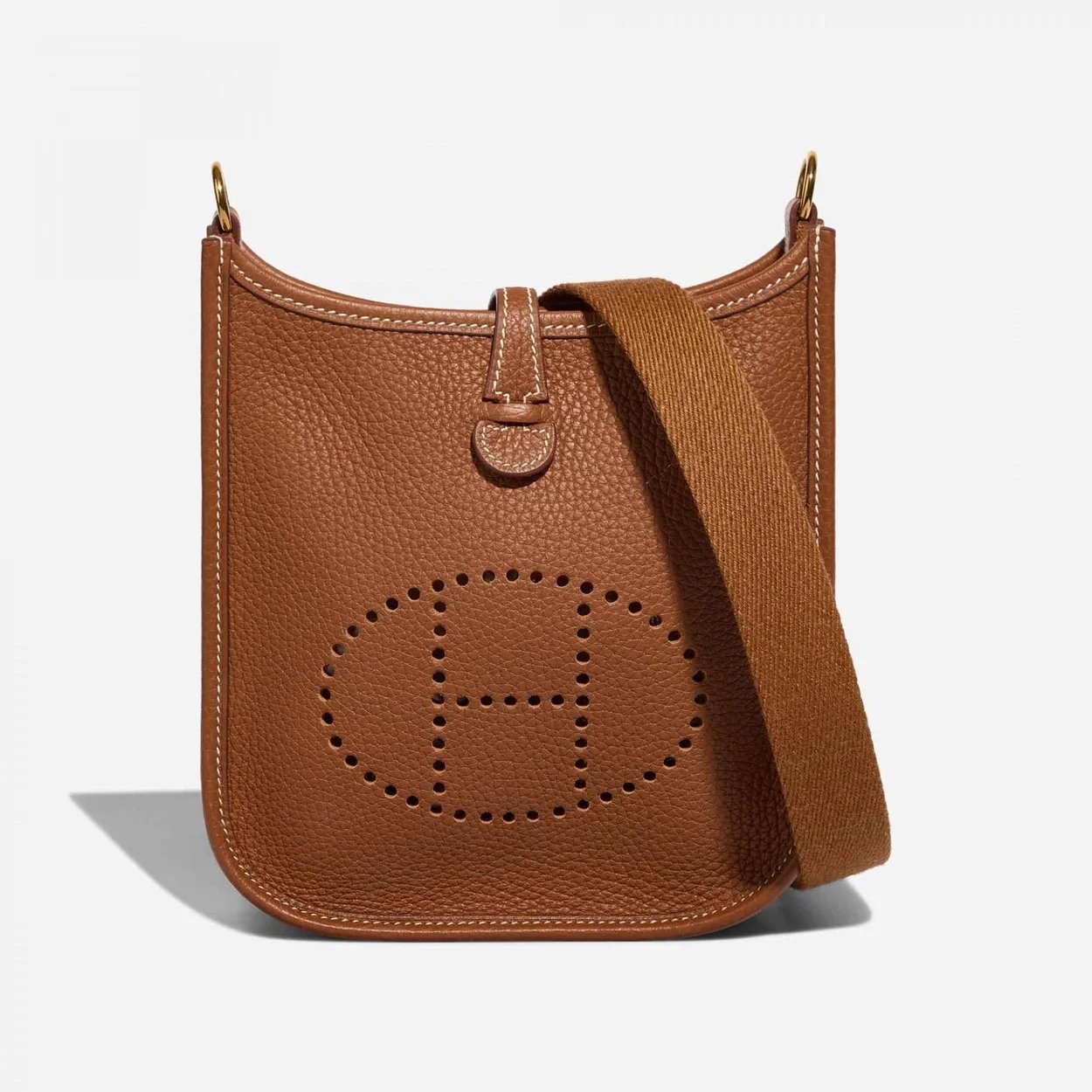 에르메스 에블린 16 브라운 골드 하드웨어 (100% HAND MADE)