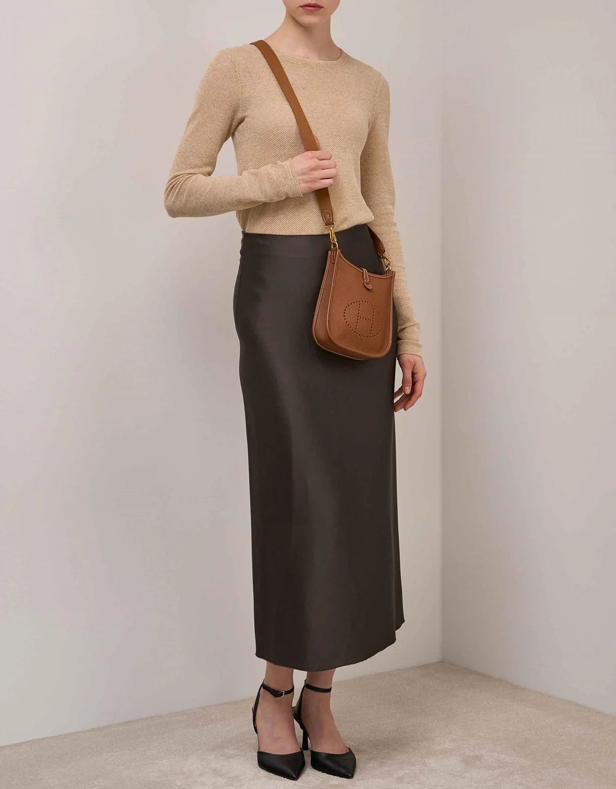 에르메스 에블린 16 브라운 골드 하드웨어 (100% HAND MADE)