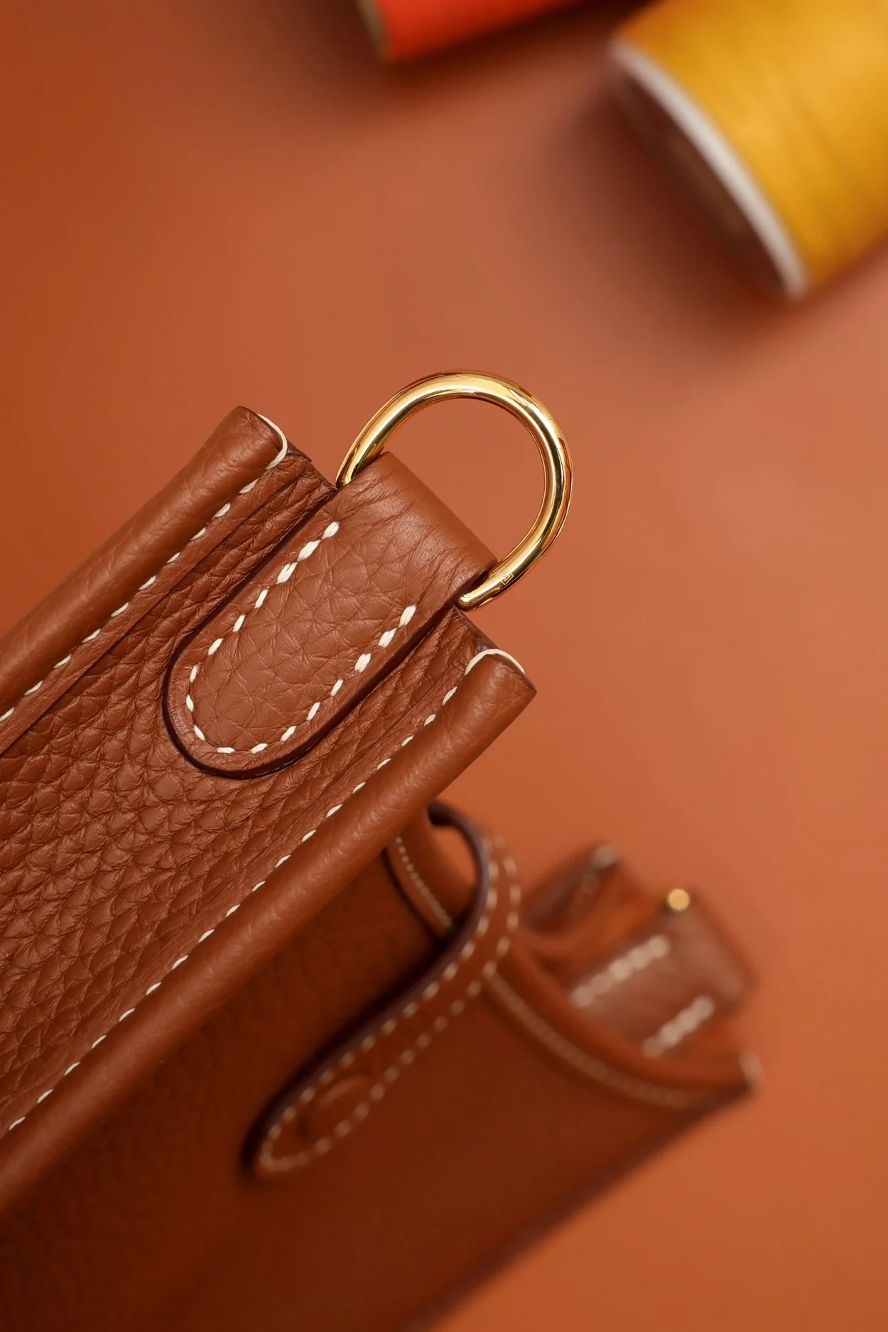 에르메스 에블린 16 브라운 골드 하드웨어 (100% HAND MADE)