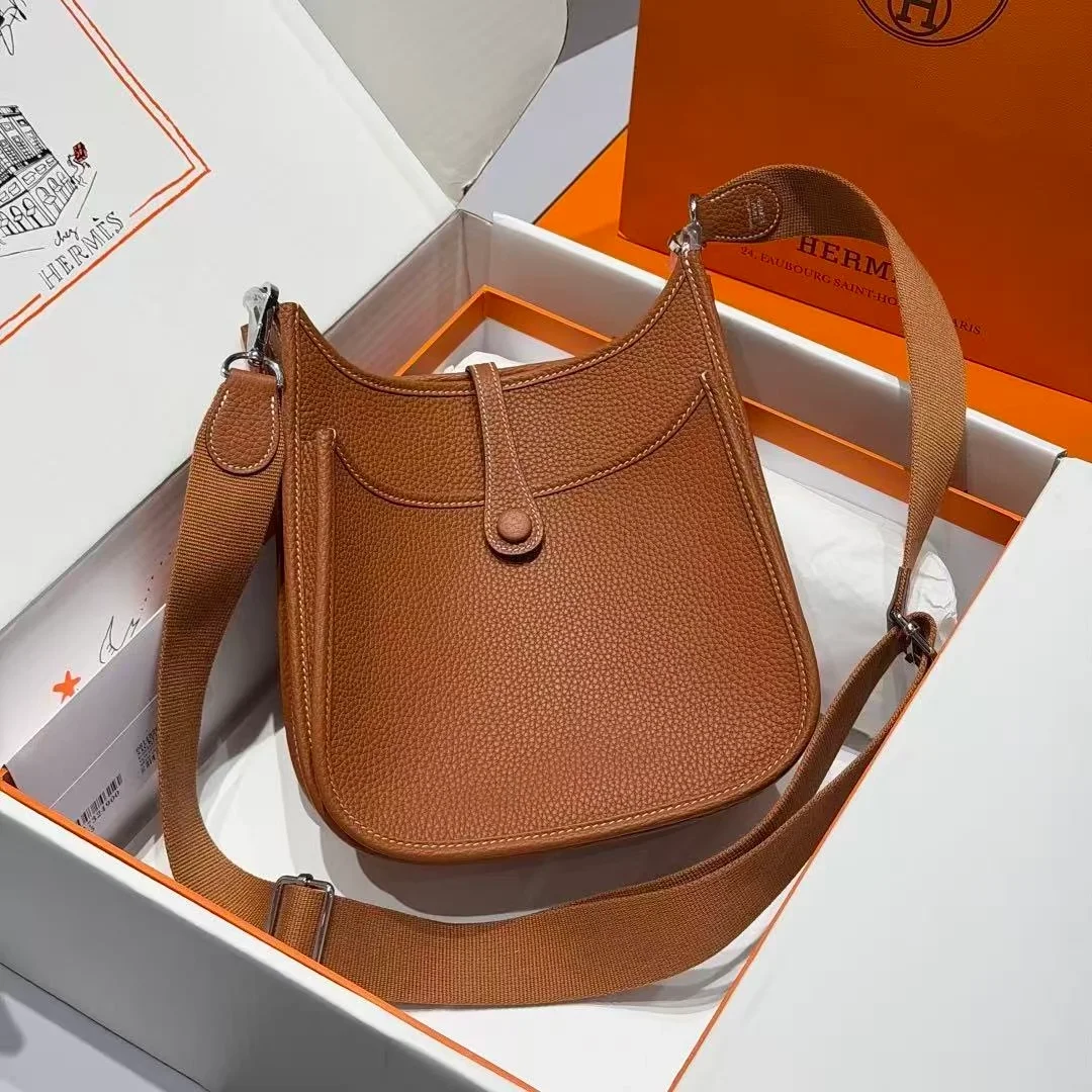 에르메스 에블린 23 브라운 골드 하드웨어 (100% HAND MADE)