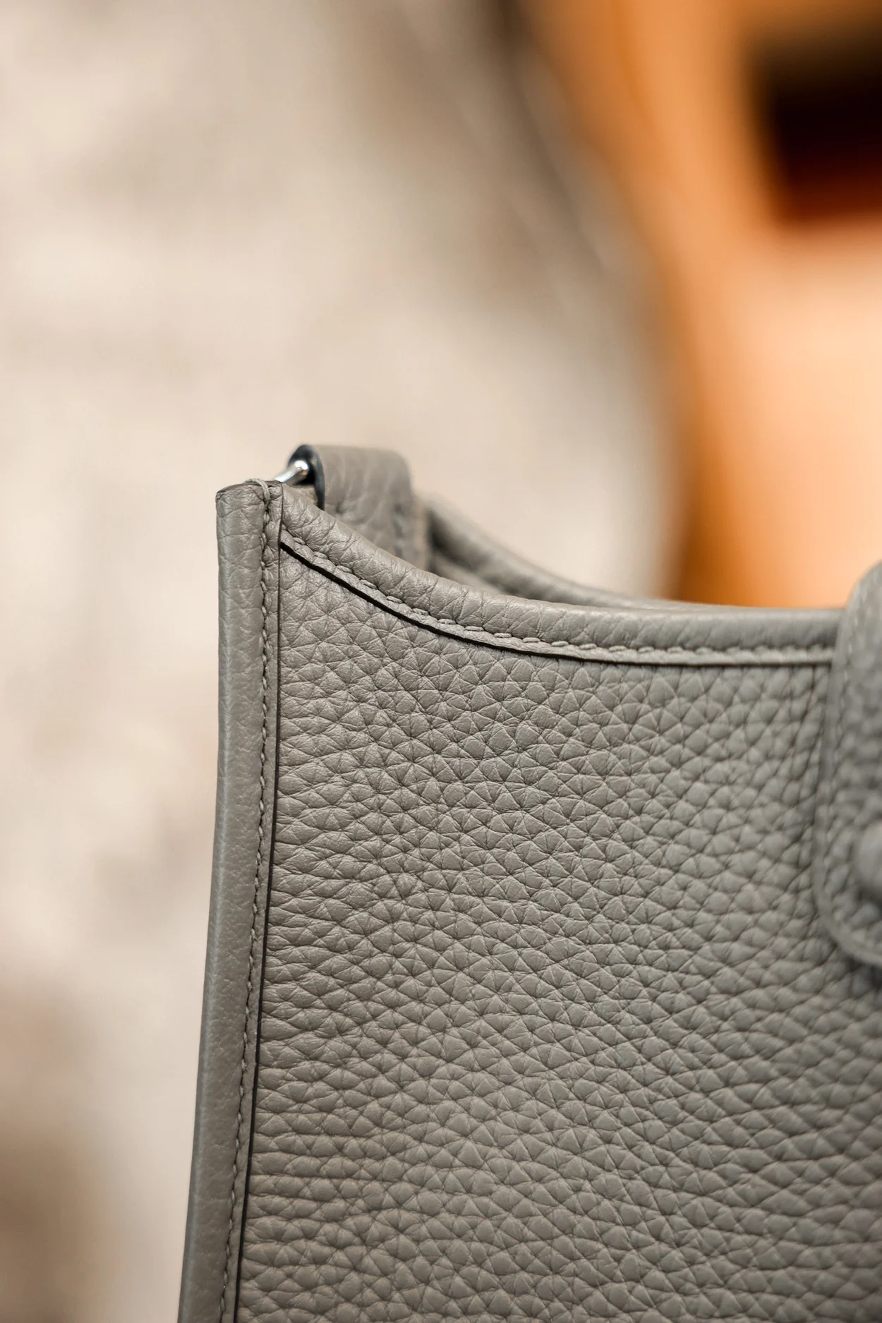 에르메스 에블린 16 아마존 백 그리스 메이어 클레망스 & 팔라듐 하드웨어 (100% HAND MADE)