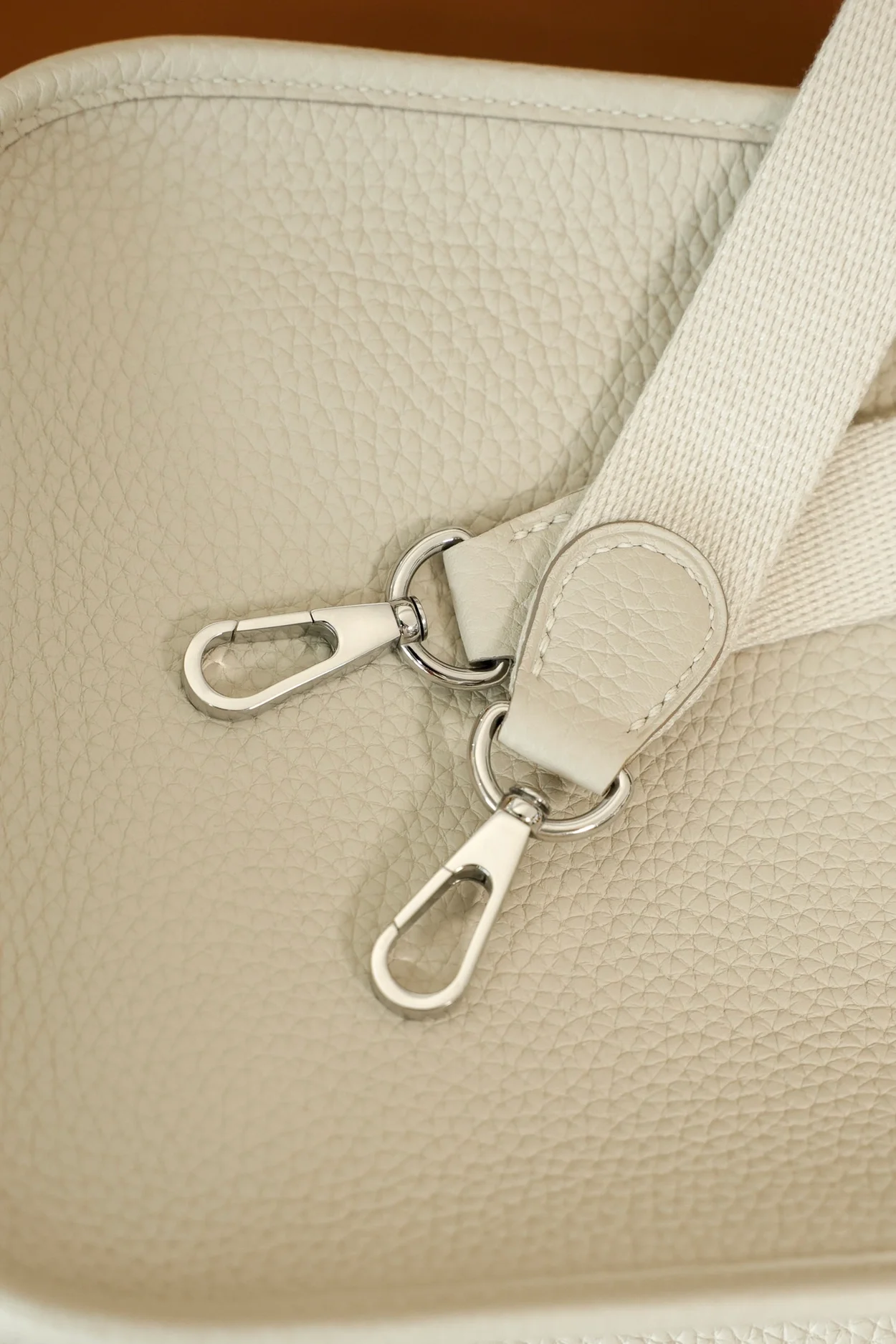 에르메스 에블린 16 아마존 백 아이보리 클레망스 & 팔라듐 하드웨어 (100% HAND MADE)