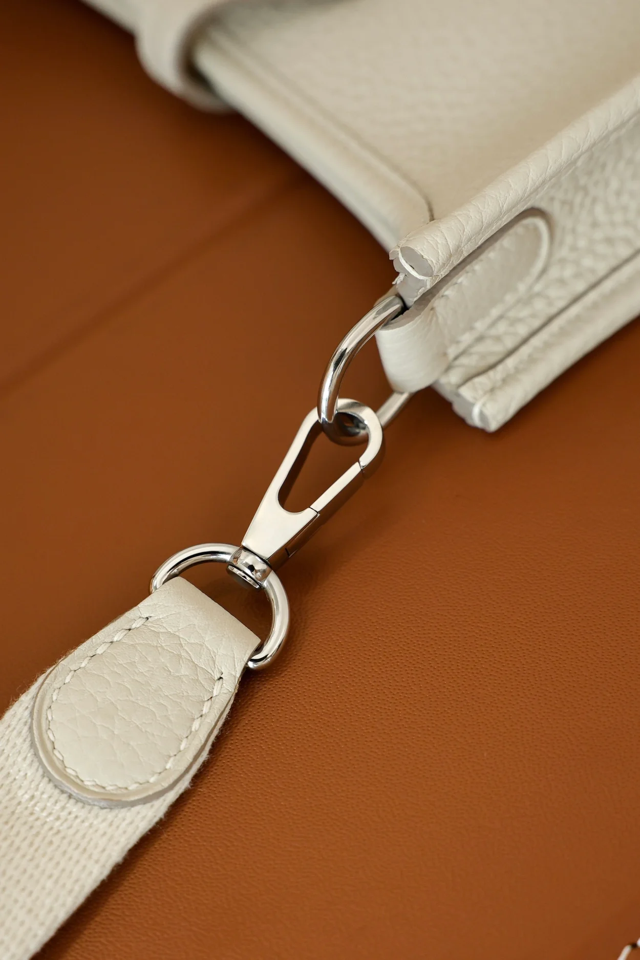 에르메스 에블린 16 아마존 백 아이보리 클레망스 & 팔라듐 하드웨어 (100% HAND MADE)