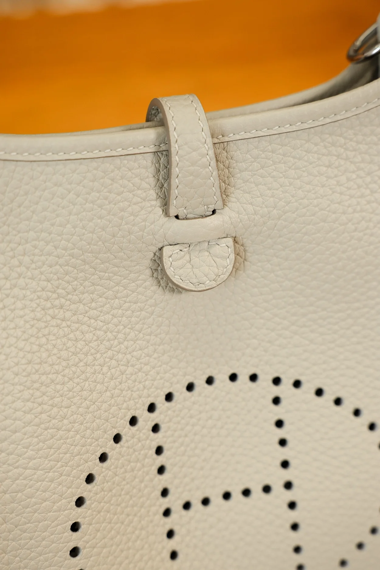 에르메스 에블린 16 아마존 백 아이보리 클레망스 & 팔라듐 하드웨어 (100% HAND MADE)