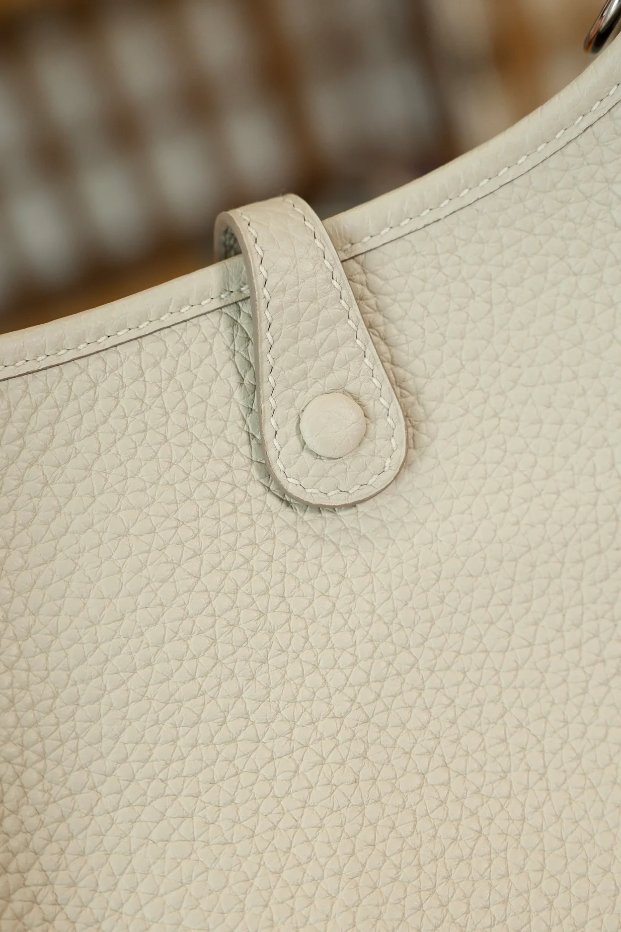 에르메스 에블린 16 아마존 백 아이보리 클레망스 & 팔라듐 하드웨어 (100% HAND MADE)