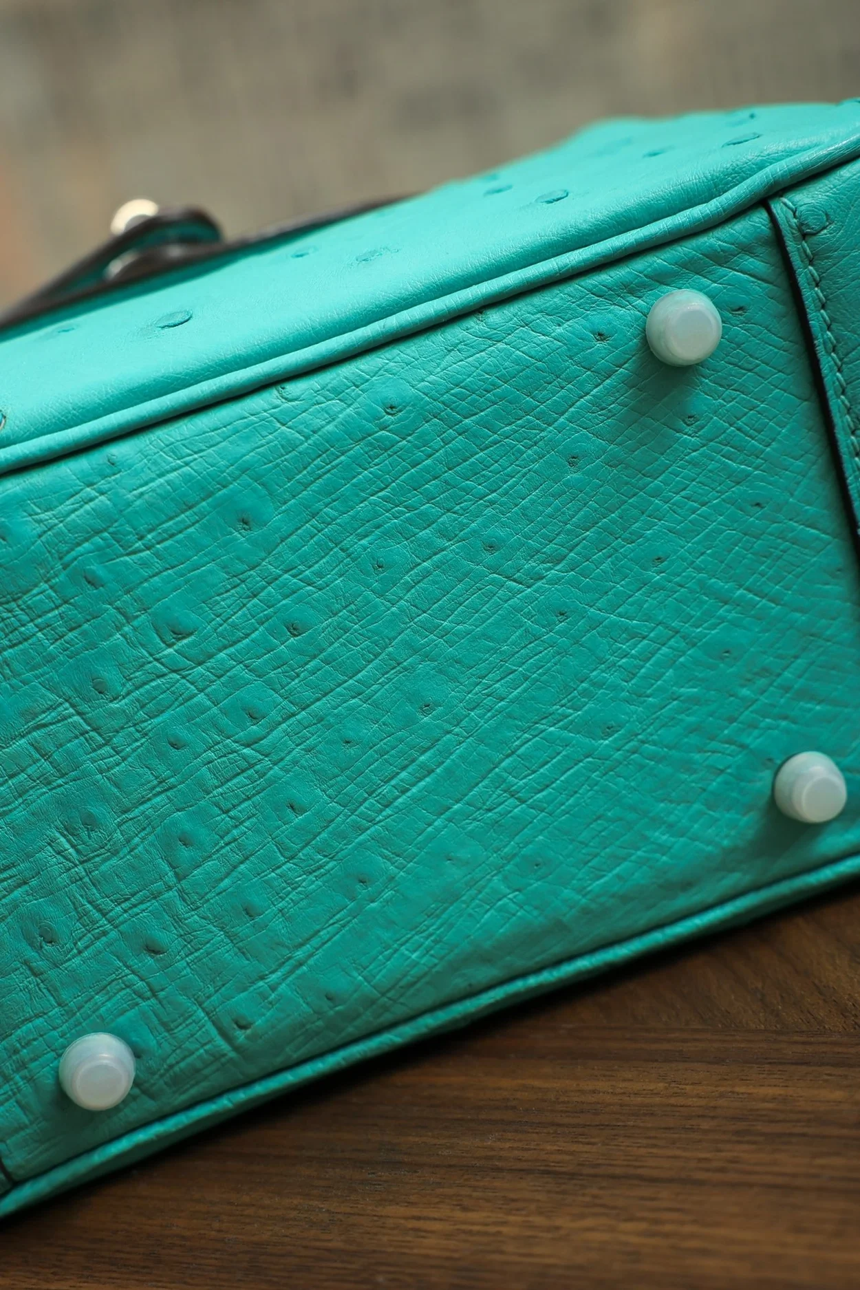 에르메스 린디 미니 티파니 블루 오스트리치 팔라듐 하드웨어 (100% HAND MADE)