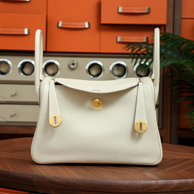 에르메스 린디 26 크림 클레망스 골드 하드웨어 (100% HAND MADE)