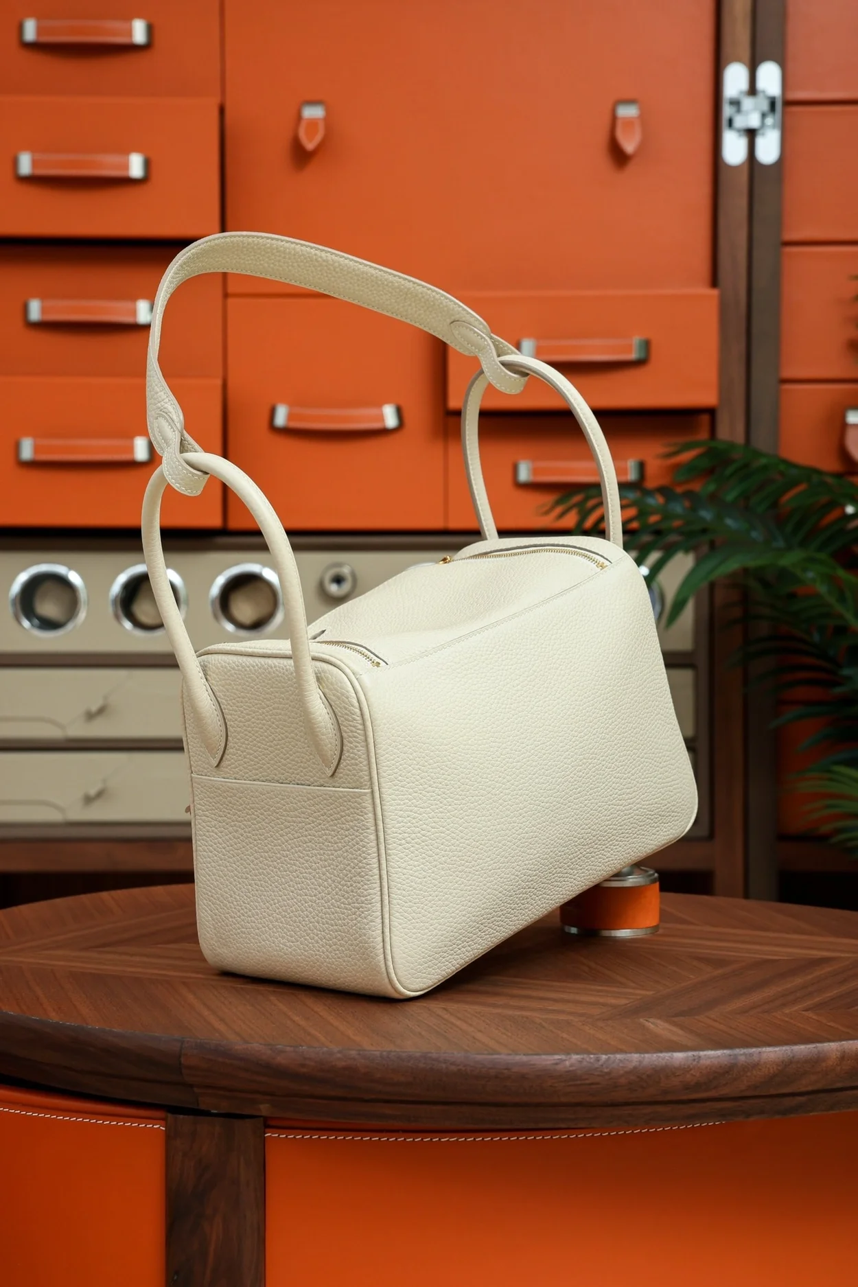 에르메스 린디 26 크림 클레망스 골드 하드웨어 (100% HAND MADE)