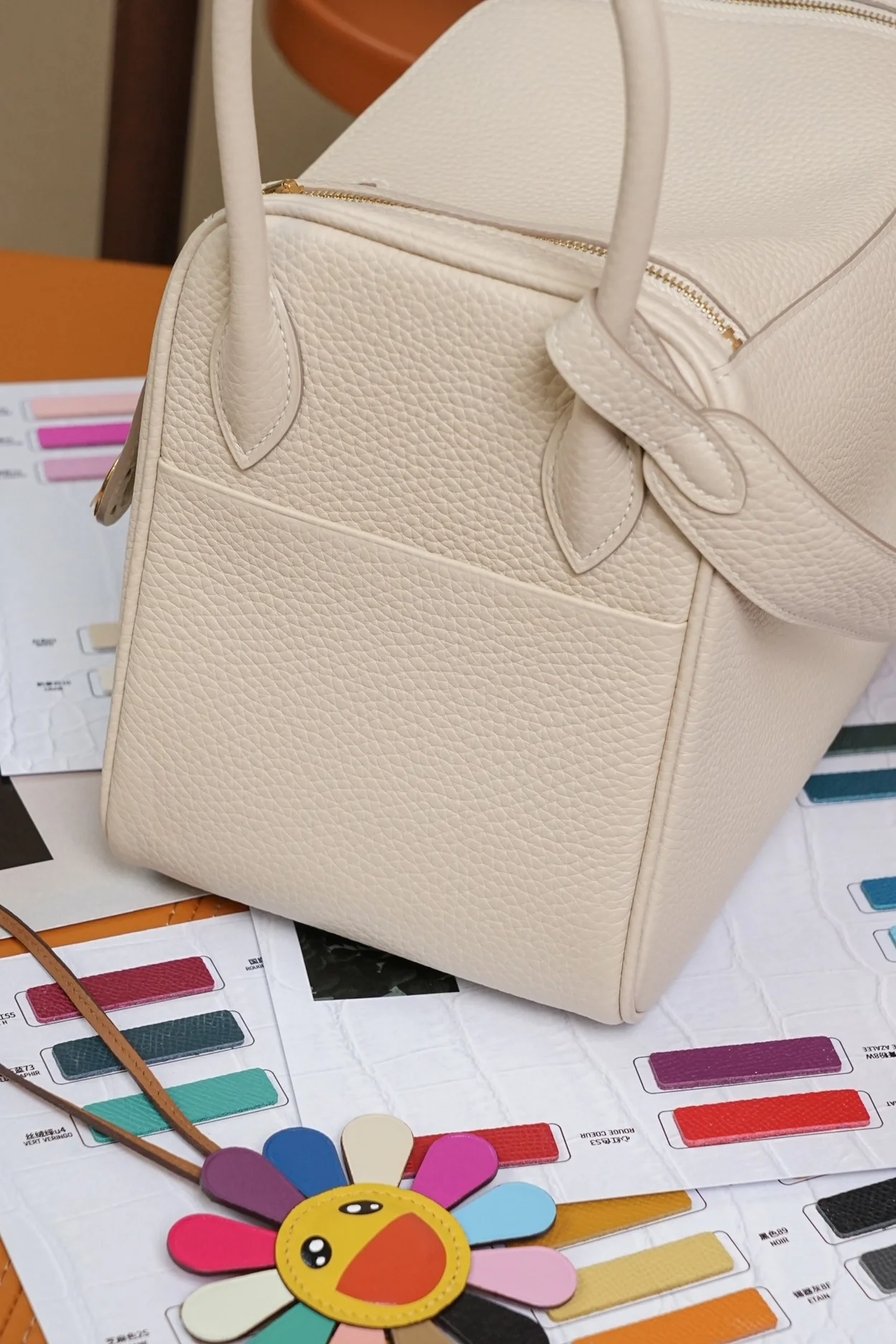 에르메스 린디 26 크림 클레망스 골드 하드웨어 (100% HAND MADE)