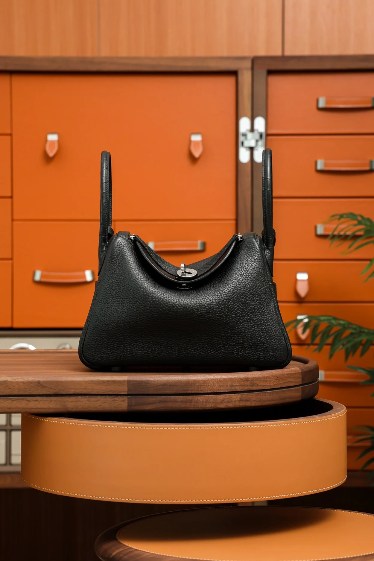 에르메스 린디 26 블랙 클레망스 팔라듐 하드웨어 (100% HAND MADE)