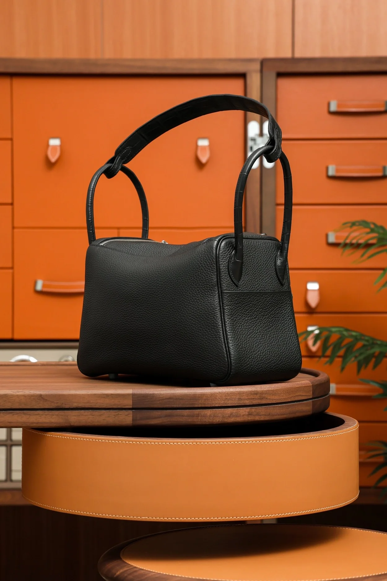 에르메스 린디 26 블랙 클레망스 팔라듐 하드웨어 (100% HAND MADE)